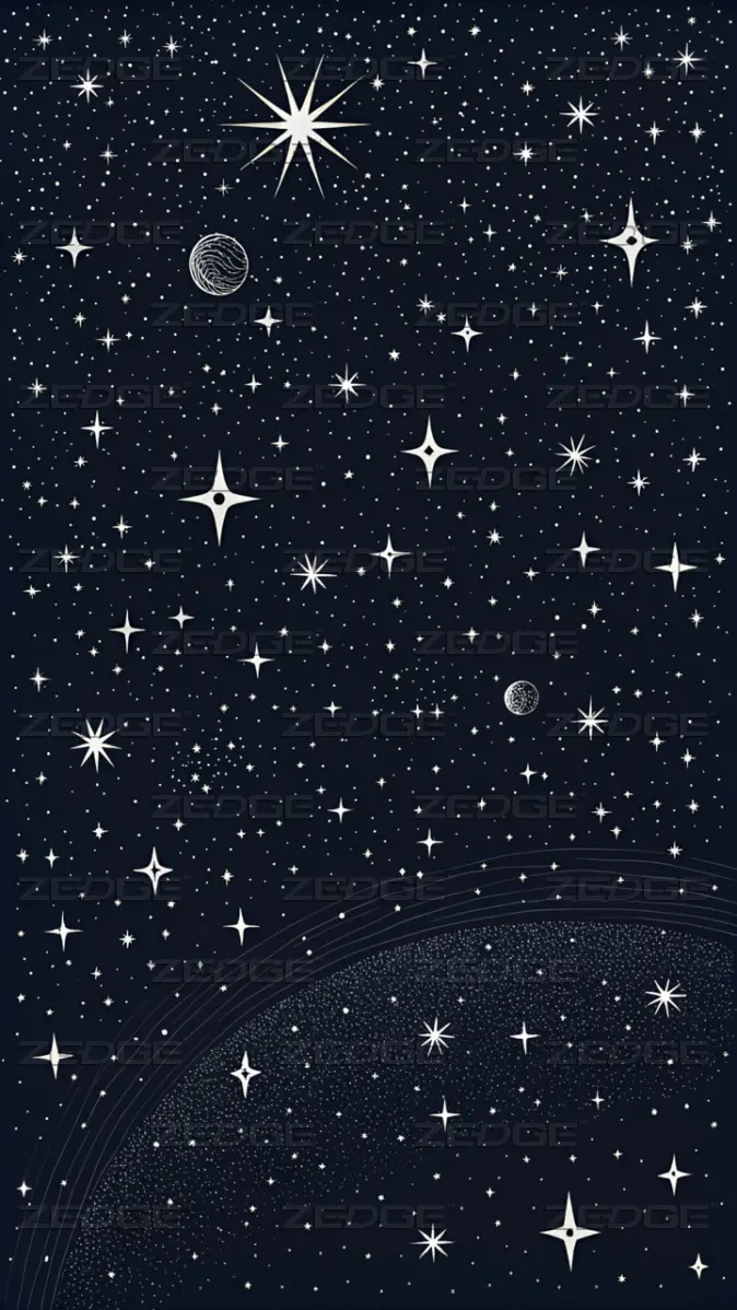 674x1198 Minimal Starry Night AMOLED 4K Wallpaper wallpaper