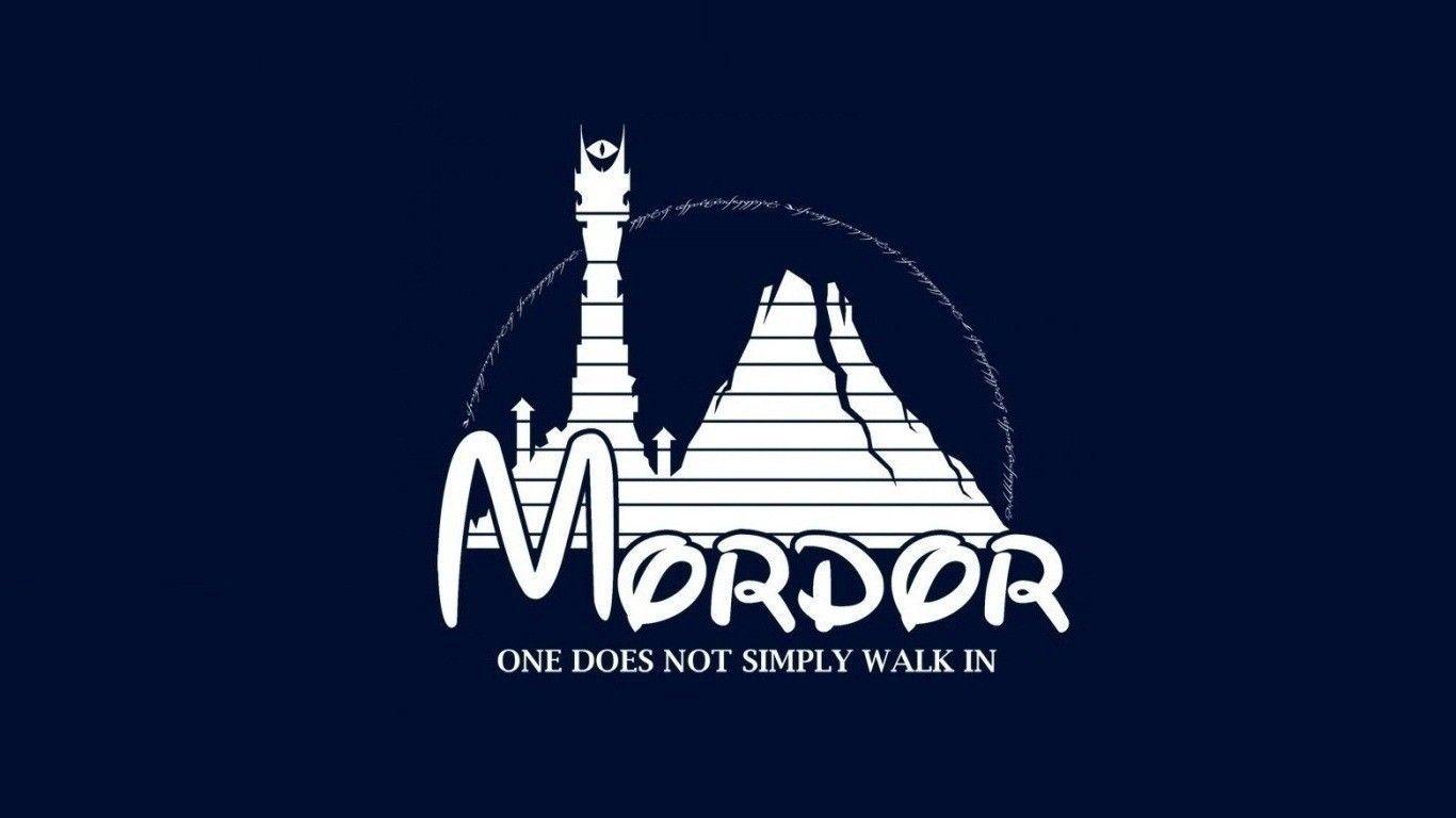 1366x768 Mordor Disney Logo Wallpaper