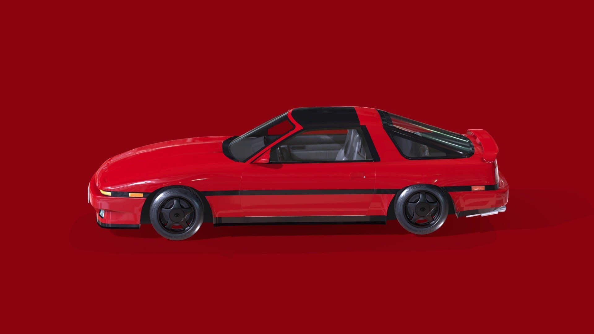 1920x1080 Toyota Supra 2.5 GT Twin Turbo (A70) Free 3D model by Mona x Supercars [6d00295]