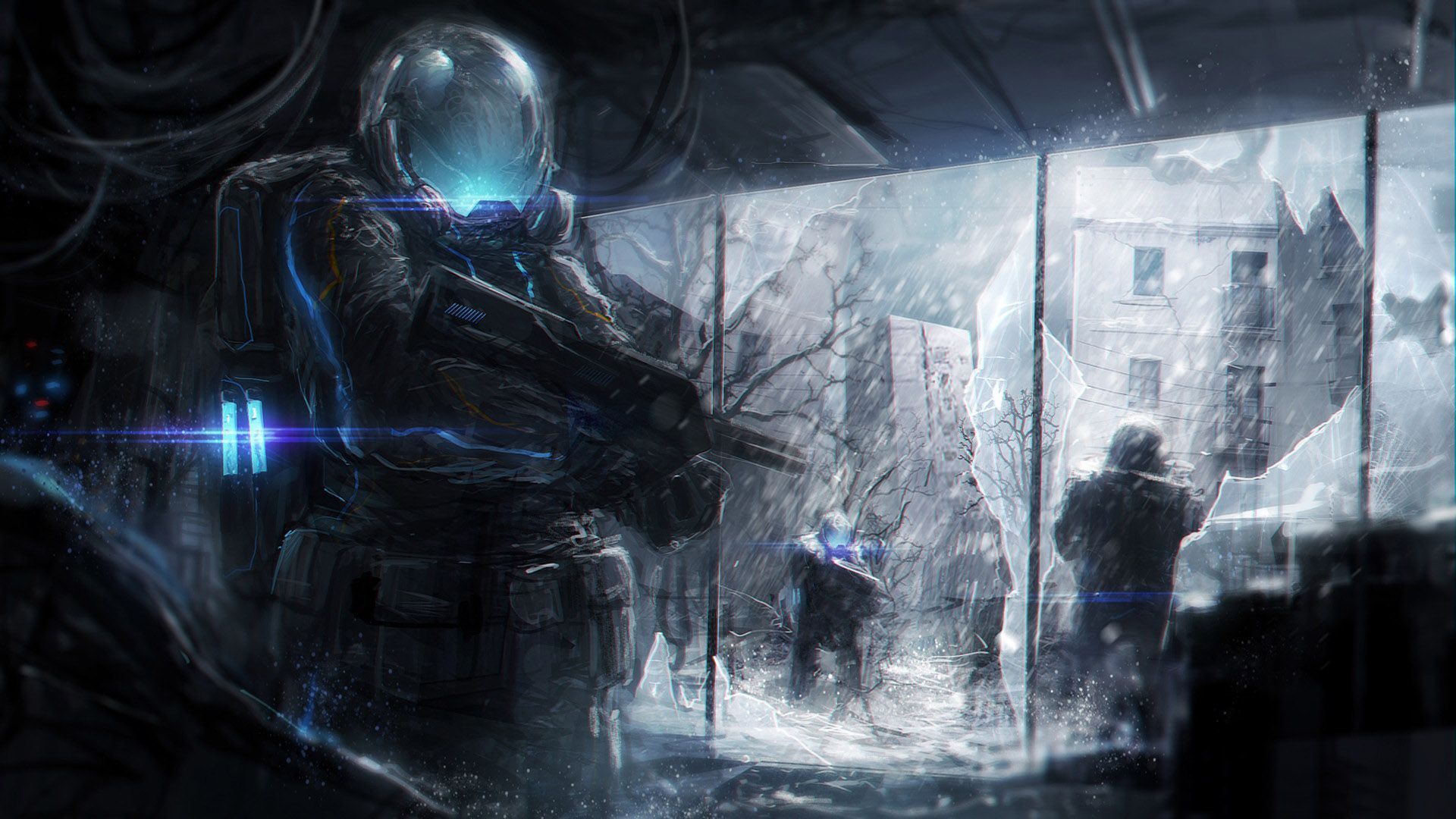1920x1080 HD Sci Fi Post Apocalyptic Vigil: Shadows Of The Ruined Futurex1080