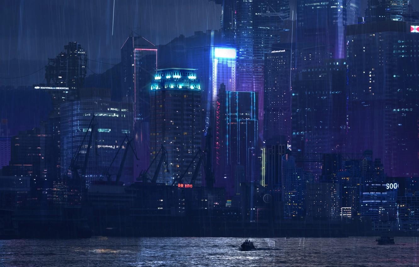 1332x850 Tokyo Rain Wallpaper