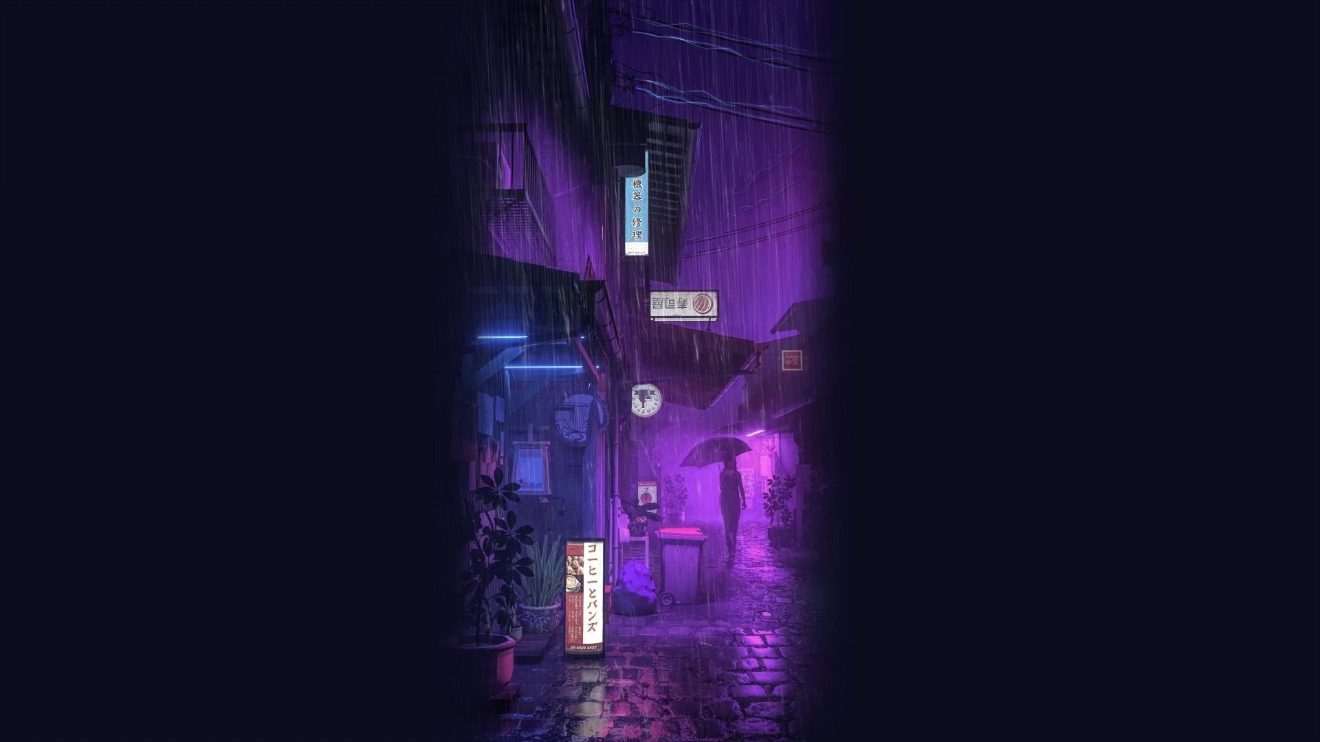1920x1080 Raining In Tokyo Live Wallpaper