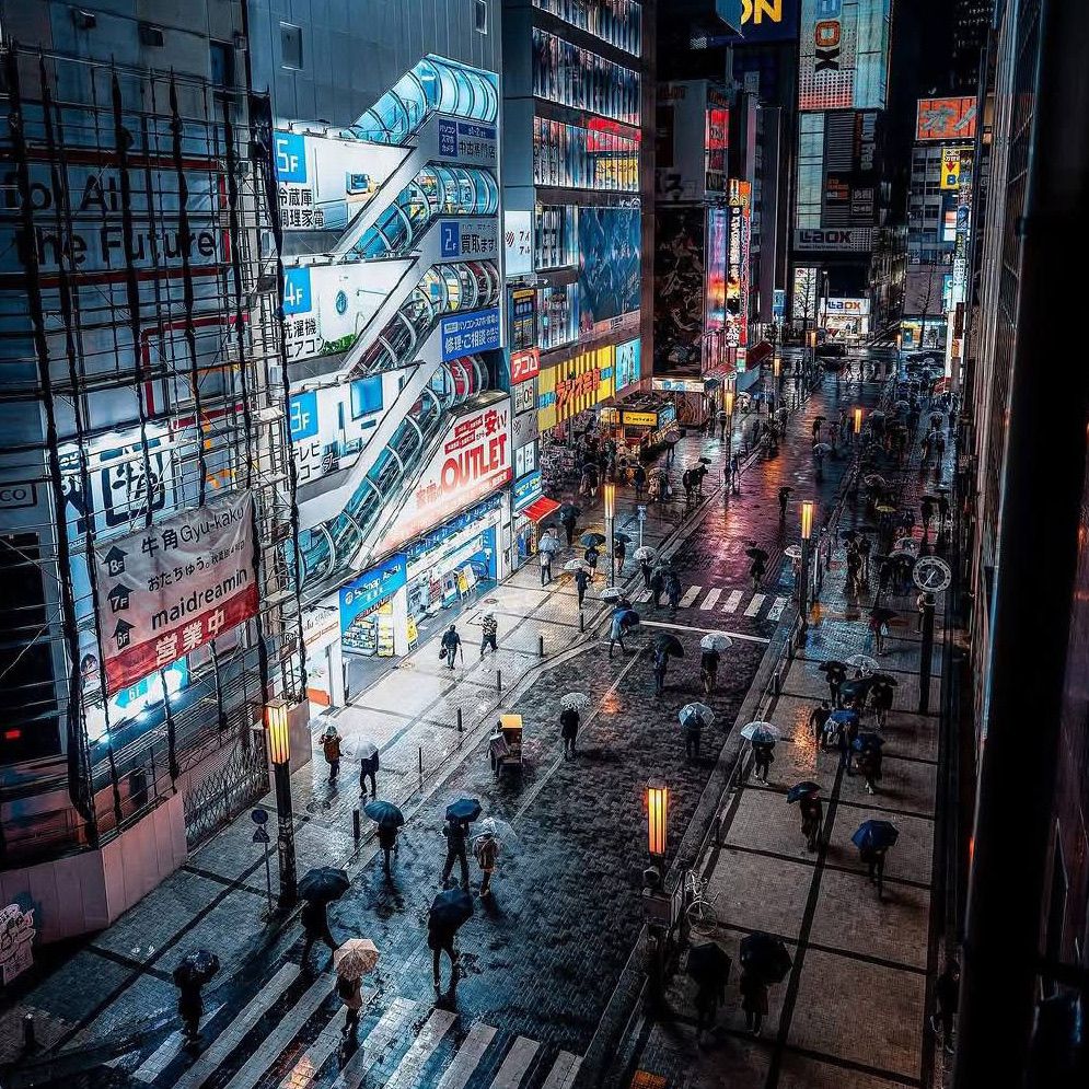 995x995 Akihabara, Tokyo 秋葉原 Rainy Nights. Trip.com Akihabara