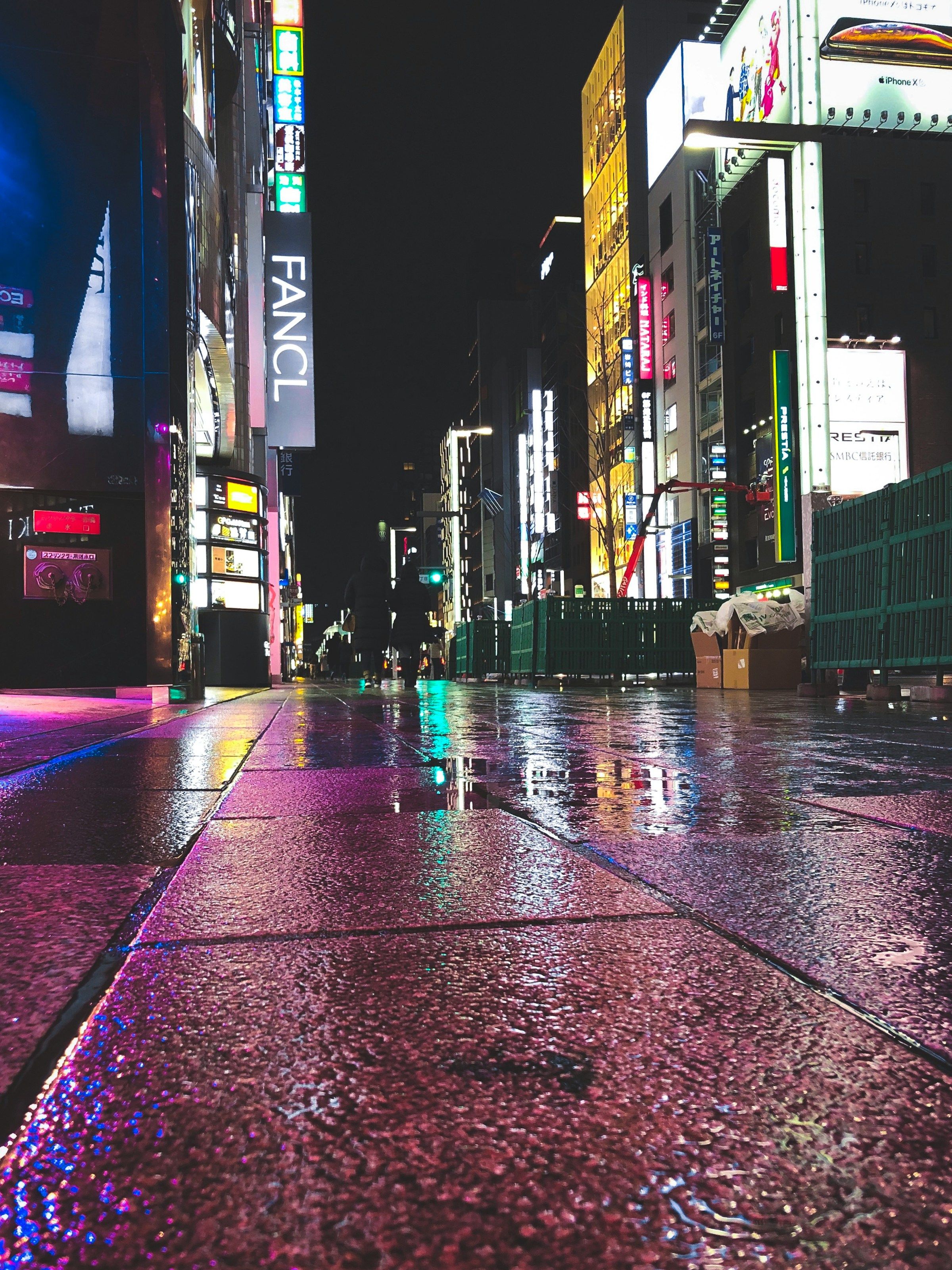 2400x3202 Rainy night in Japan wallpaper for iPhone and iPad