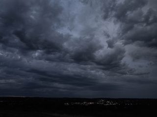 320x240 Download wallpaper 320x240 clouds, sky, lights, dark nokia e e asha, alcatel onetouch HD background