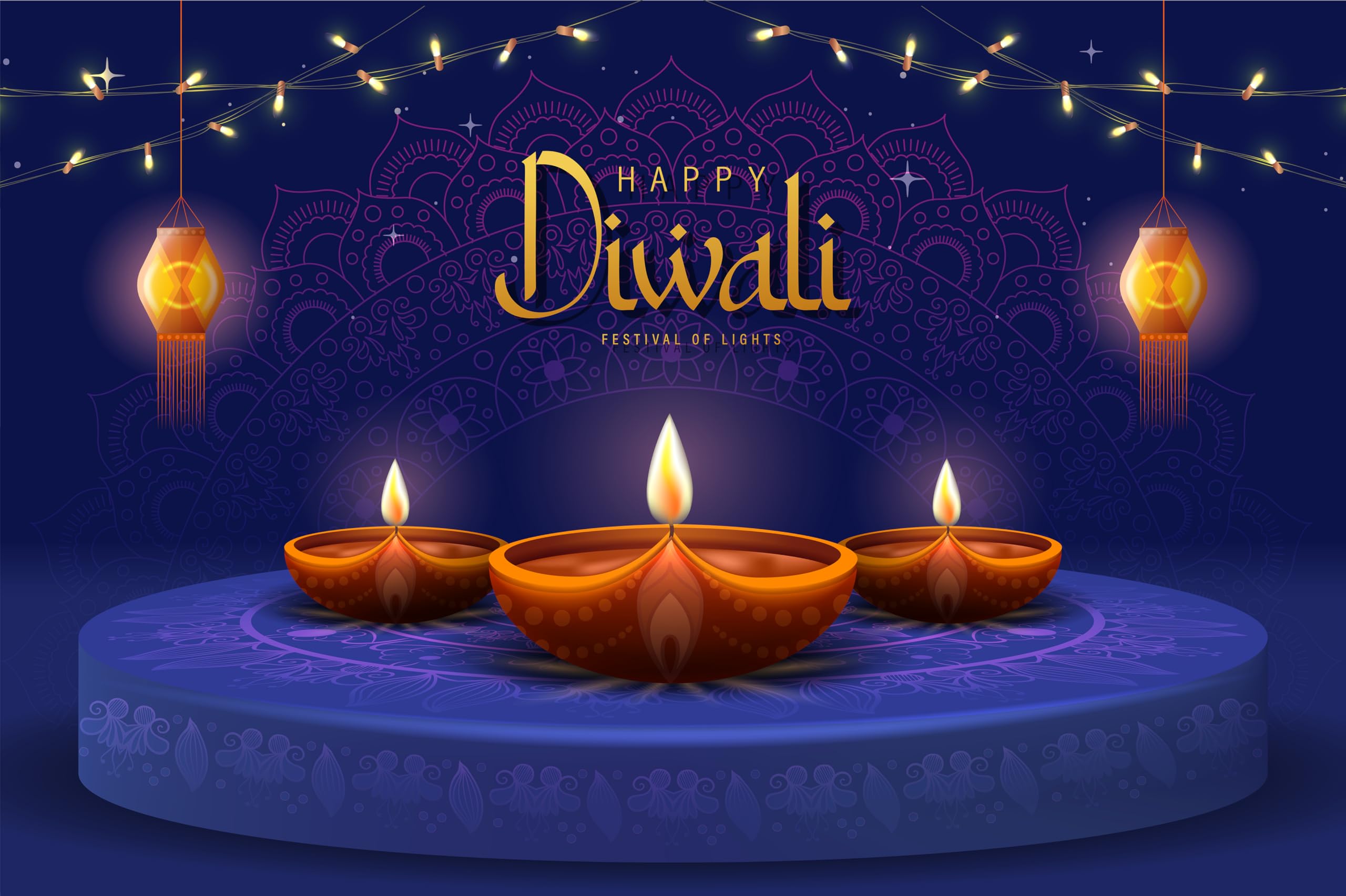 2560x1704 Amazon.com : chnywork 6x4ft Happy Diwali Backdrop Diwali Celebration with Diya Lamp and Peacock Background Happy Indian Party Indian Deepavali Lights Decor Indian Festival Diyas Decor Photo Props Wallpaper