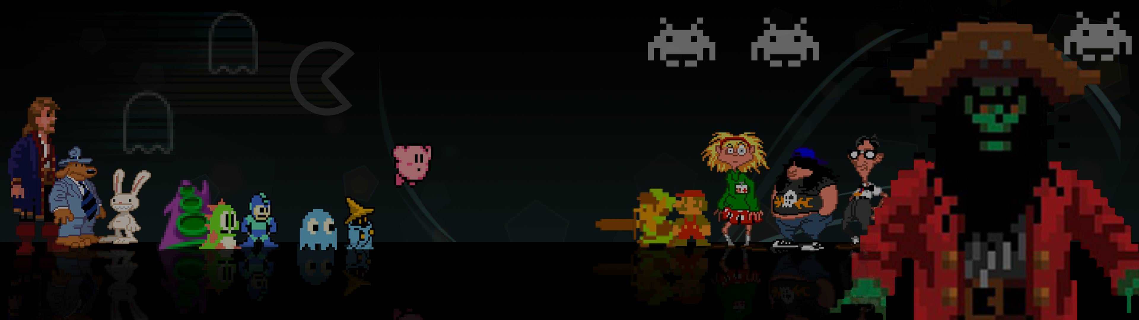 3840x1080 Retro Dual Monitor Wallpaper