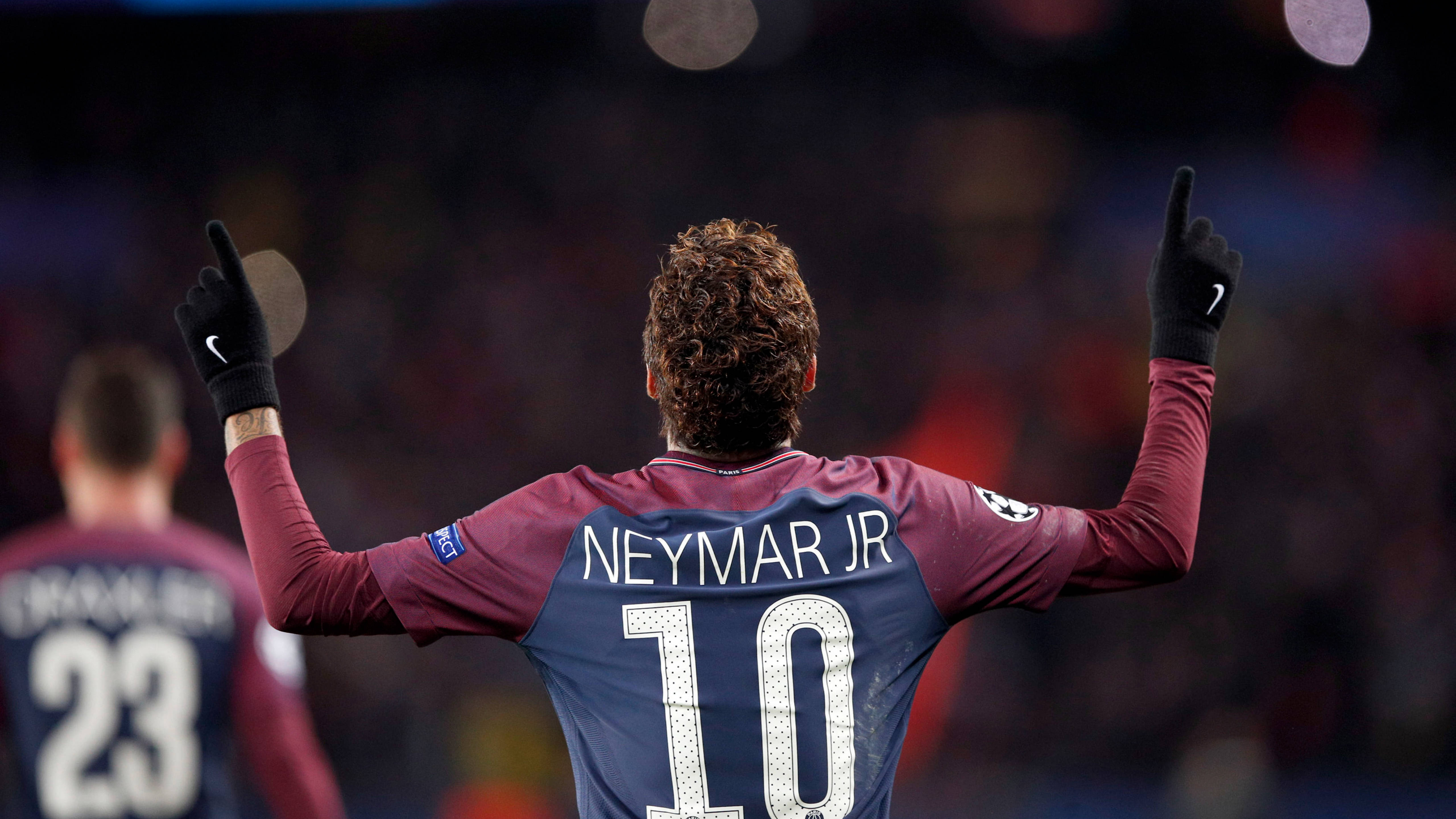 5120x2880 Download PSG Neymar Back View Wallpaper