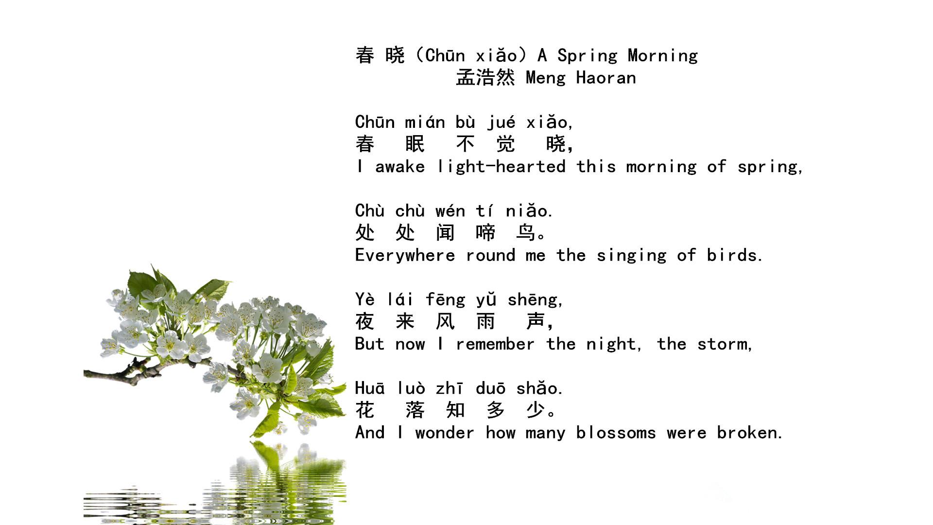 1920x1080 A Famous Poem That Every Chinese Kid Knows-Spring Morning