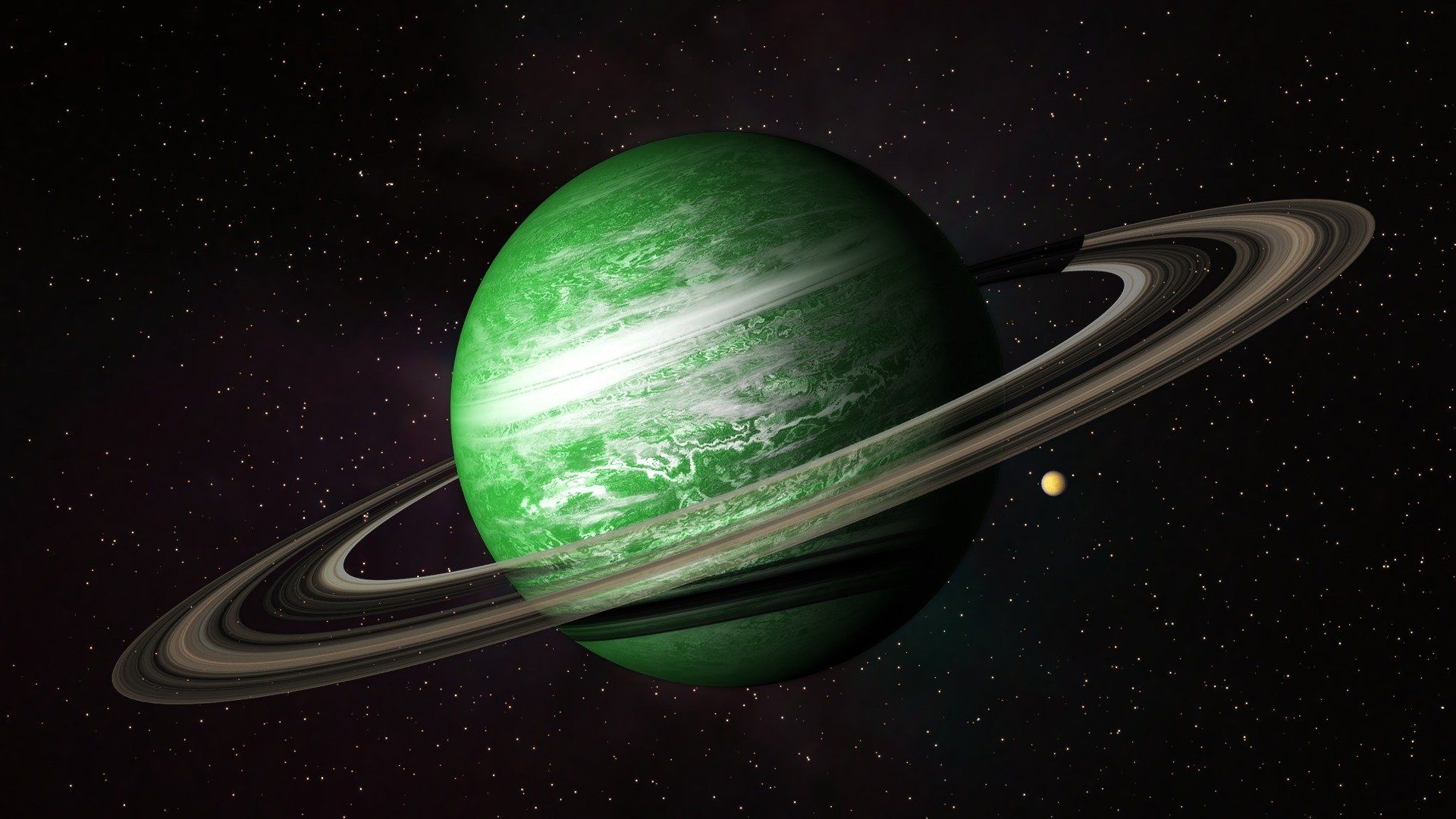 1920x1080 Stunning Sci Fi Ringed Planet HD Wallpaper In Deep Spacex1080