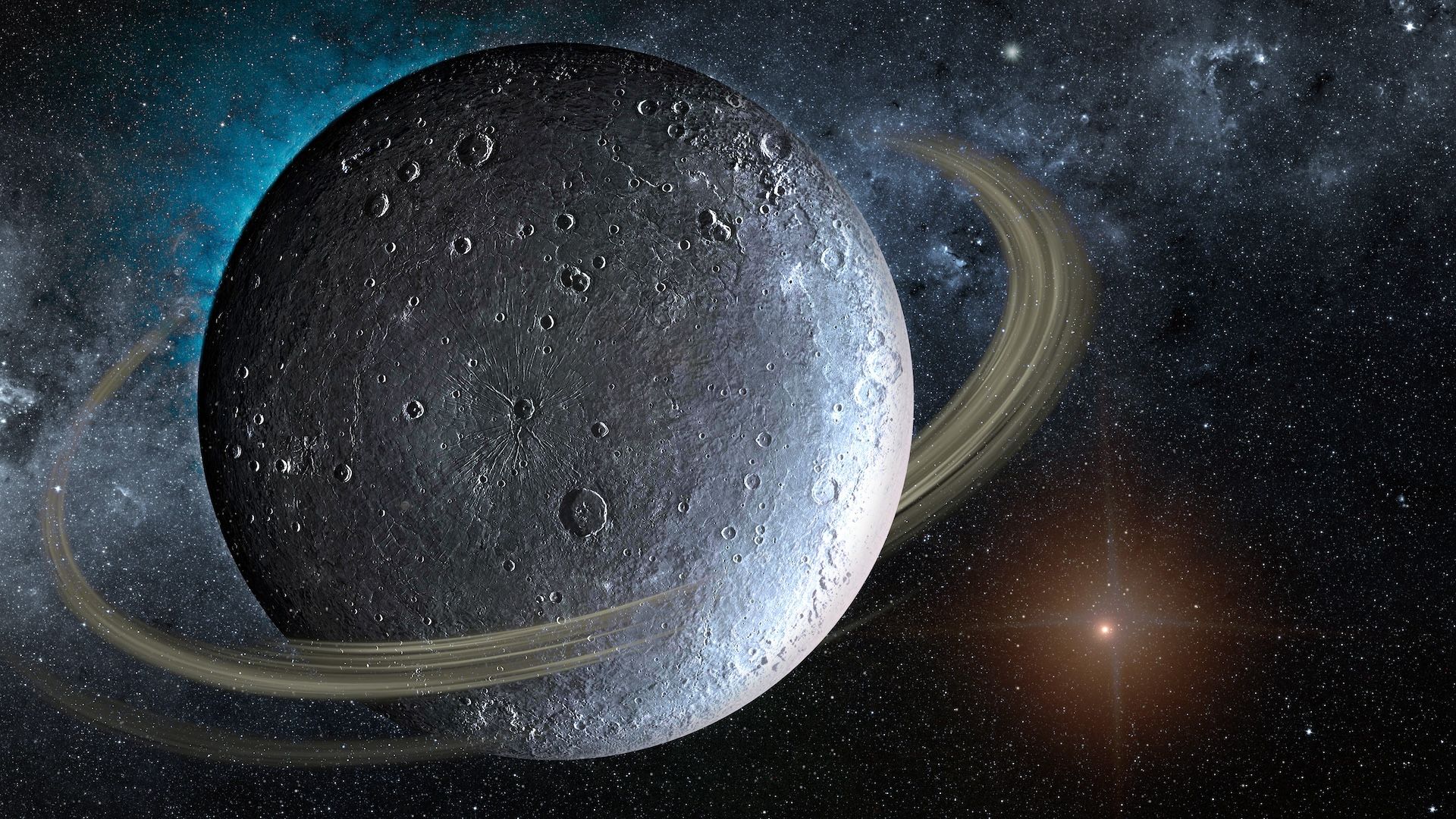 1920x1080 Earth's Moon Could've Had Saturn Like Rings, New Study Hints
