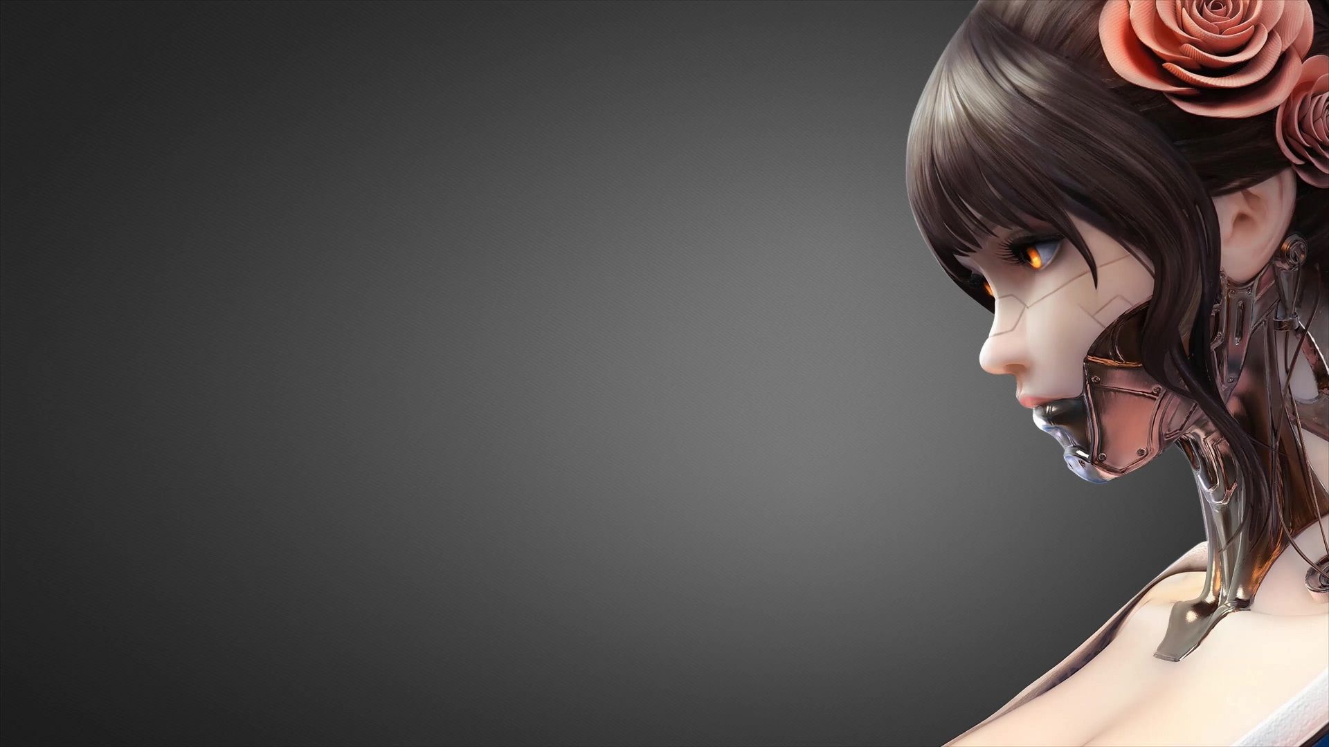 1920x1080 Cyborg Girl Live Wallpaper