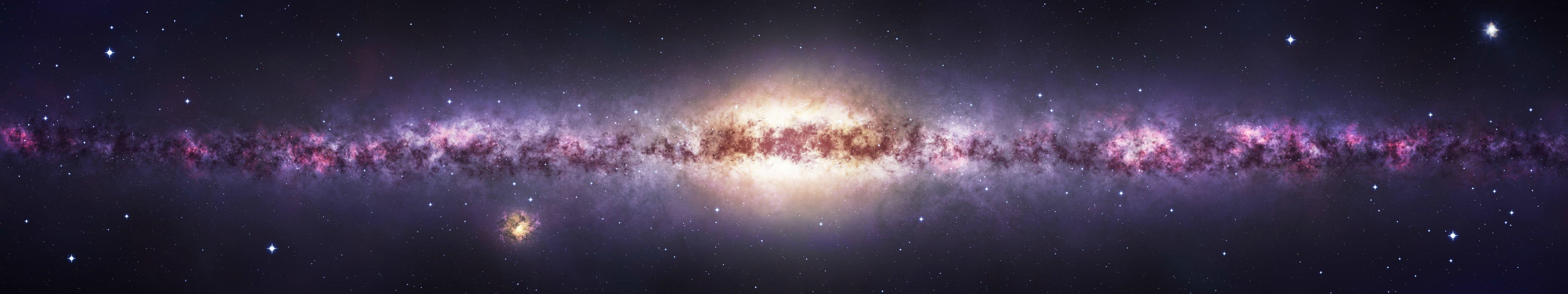5760x1080 Milky Way Triple Monitor Wallpaper