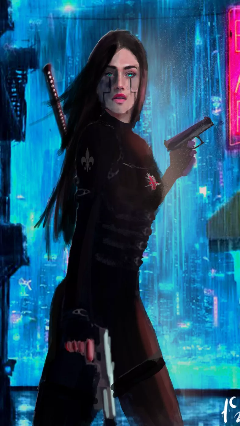 786x1397 Futuristic Girl Cyborg Mobile Wallpaper Girl HD 4K