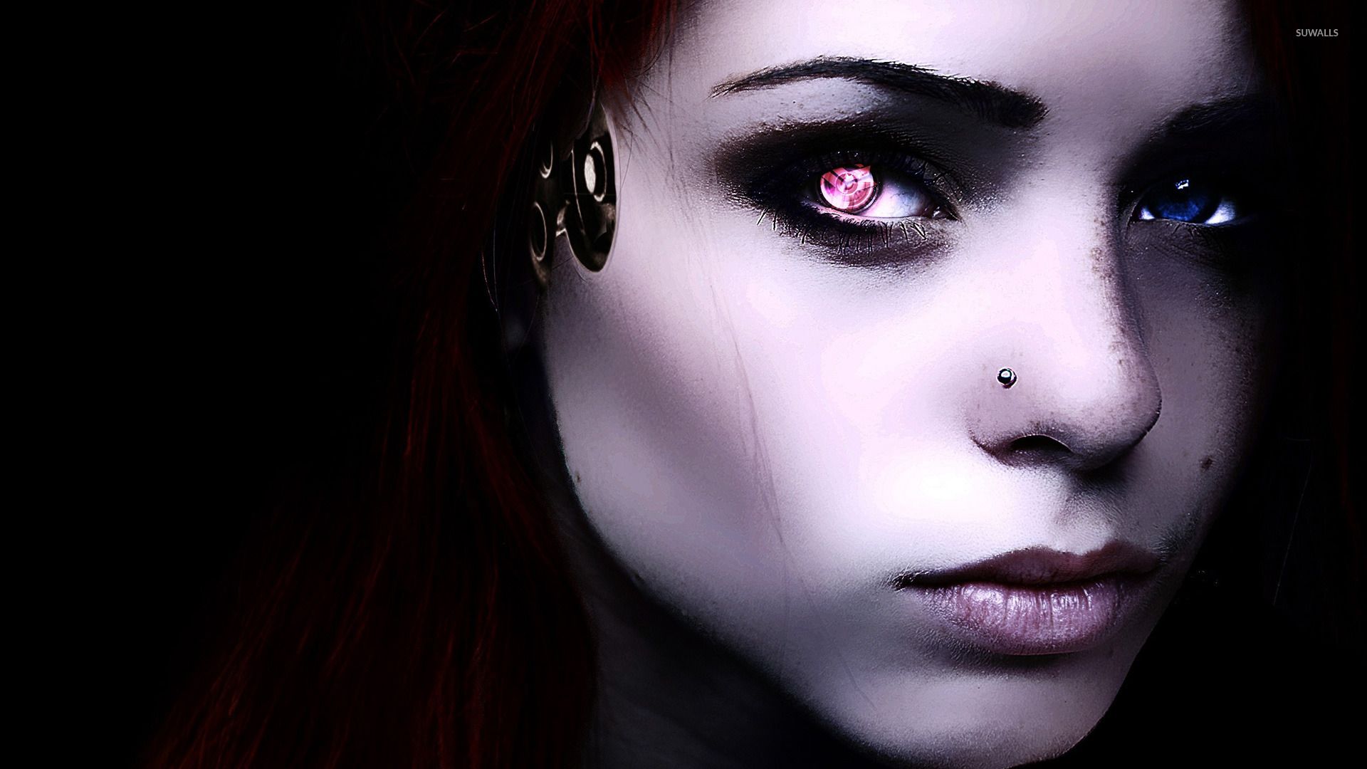 1920x1080 Cyborg girl wallpaper Art wallpaper