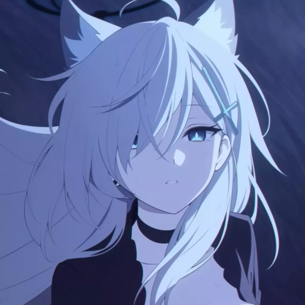 1024x1024 Live wallpaper Blue Archive Shiroko 4K download on