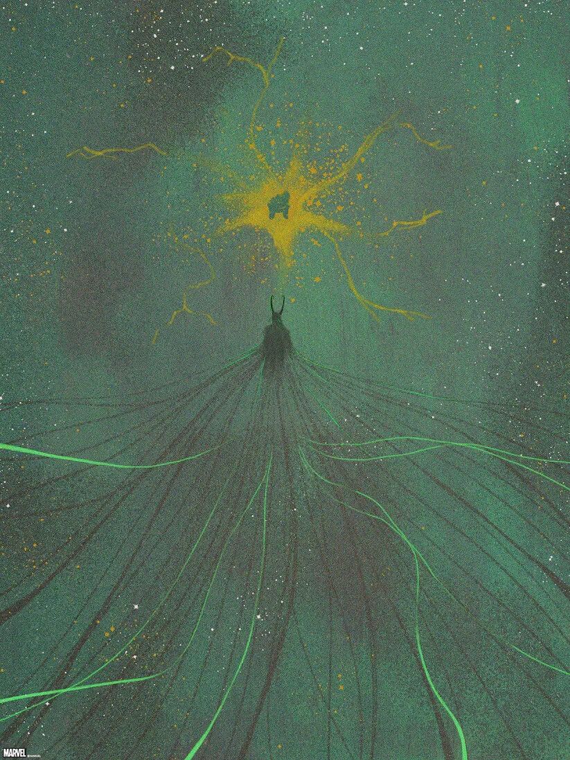 823x1097 Nan Lawson BNG Glorious Purpose Loki Print 4mm Acrylic Panel 18x24” LE 1 100