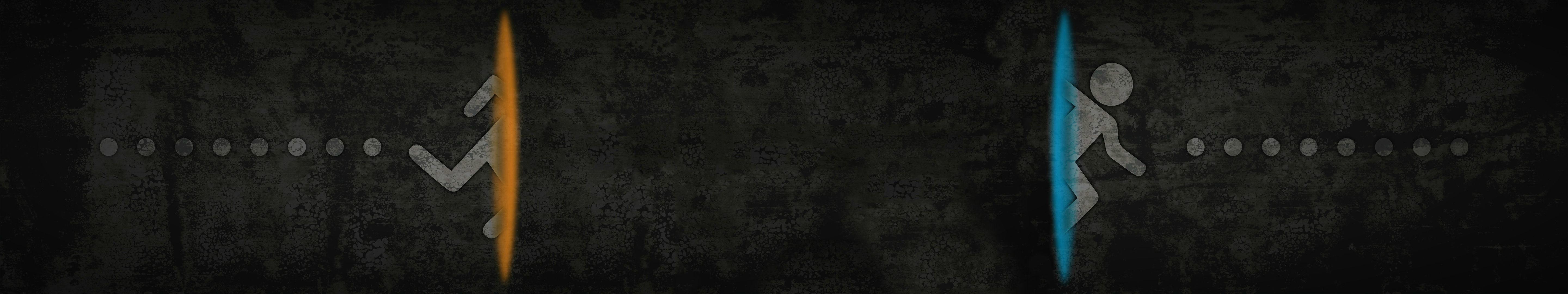 5760x1080 Just a dual monitor Portal wallpaper I made, enjoy and feel free to use =)