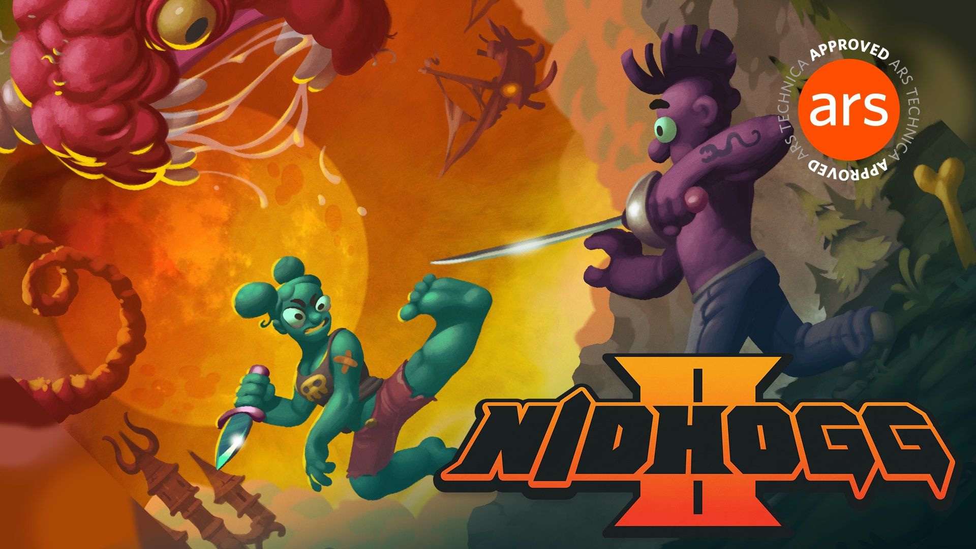 1920x1080 Nidhogg 2 review: Violent, disgusting, and hilariously fun