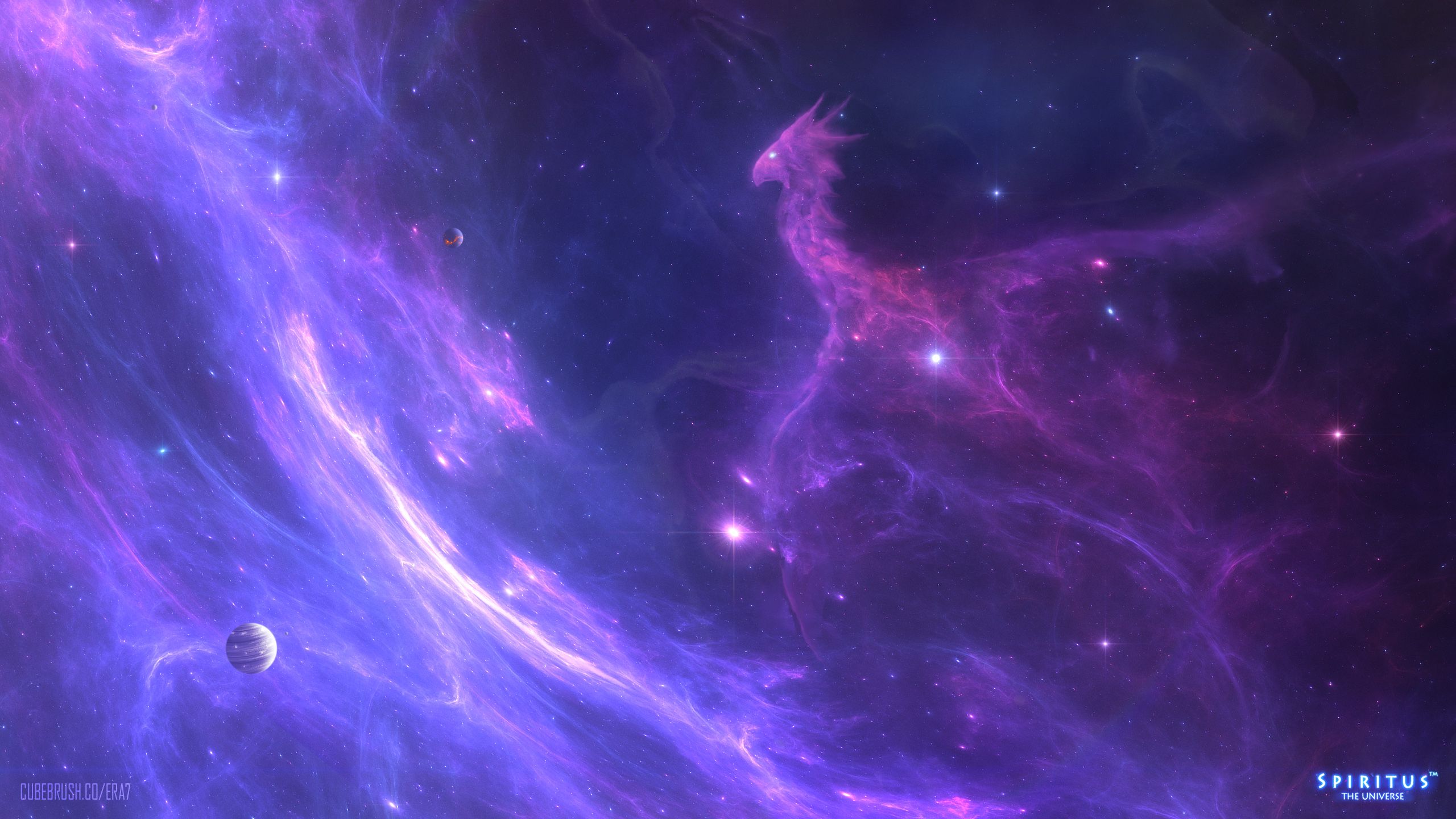 2560x1440 Cosmic Dragon Nebula HD