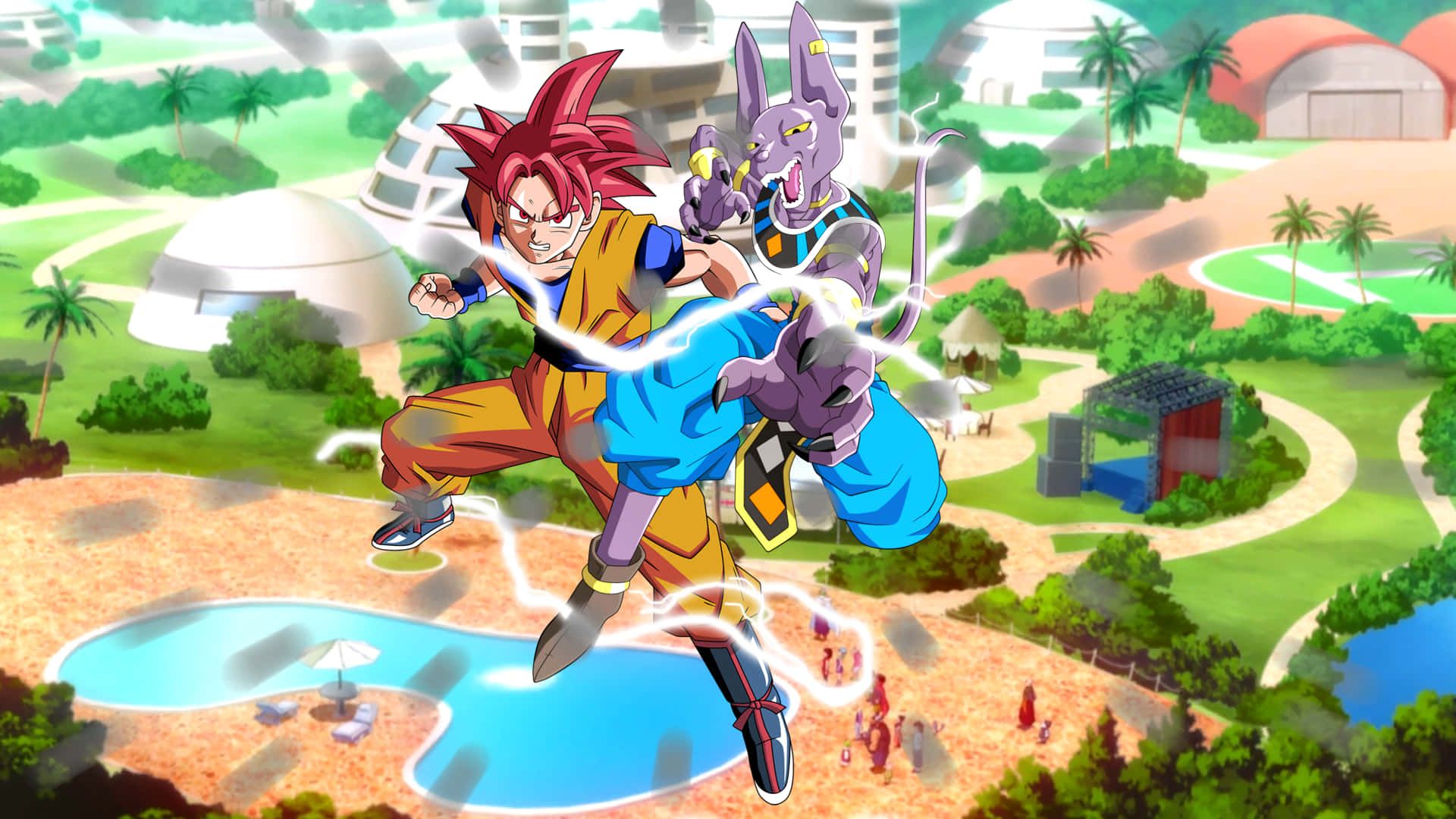 1920x1080 Download Marvel at the dragon filled landscape of Dragon Ball Landscape Wallpaper