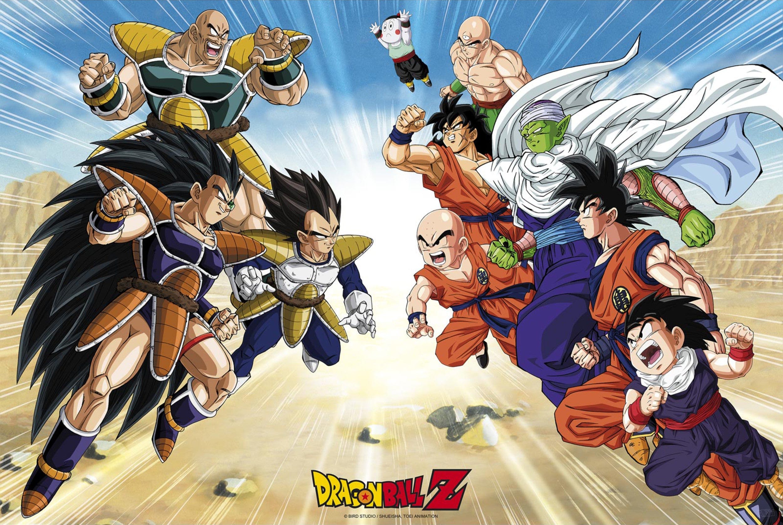 2500x1675 Poster Dragon Ball Saiyajin Arc 5x61cm