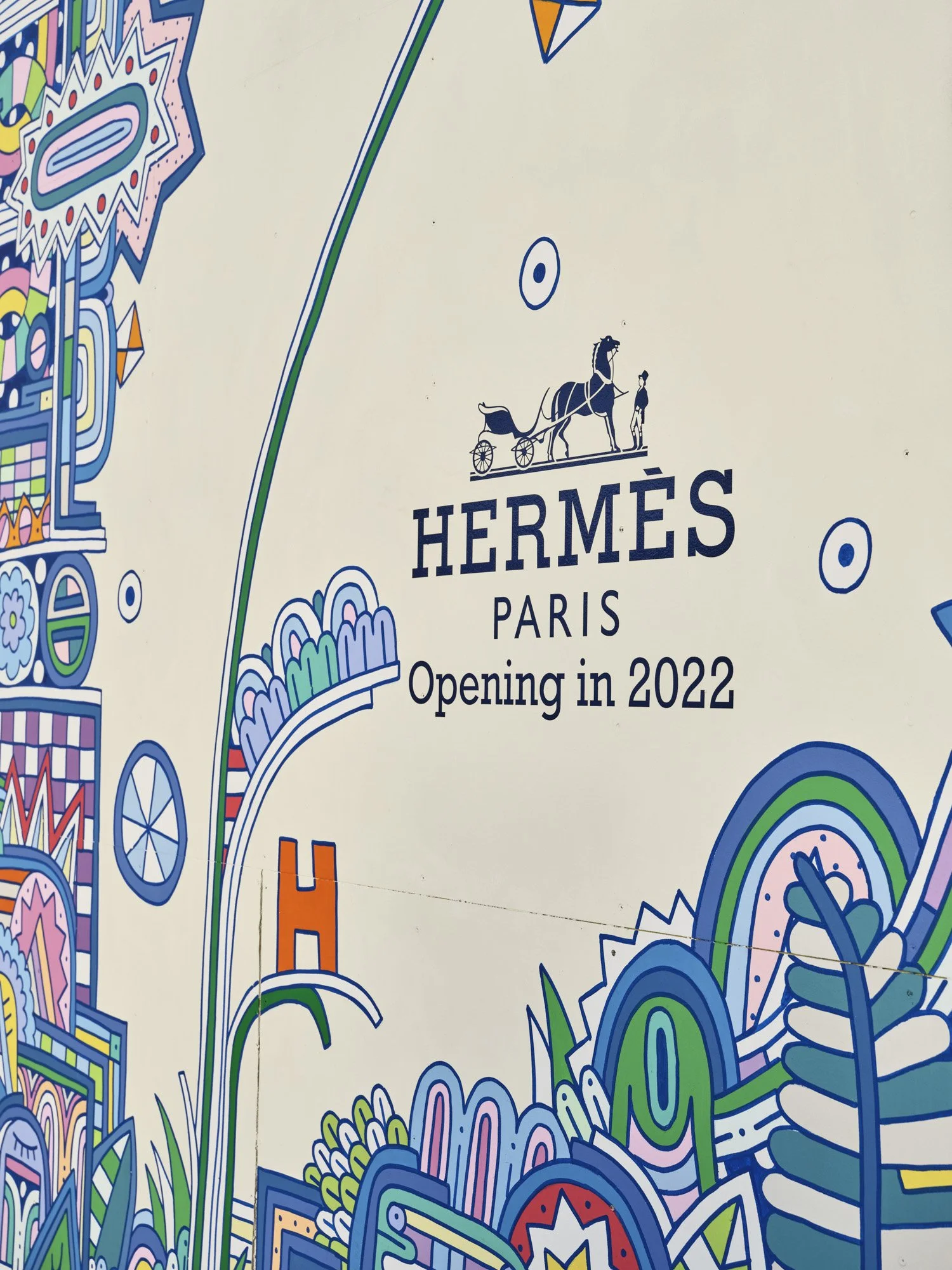 1500x2000 Hermès Paris Mural Series, TX (2021)
