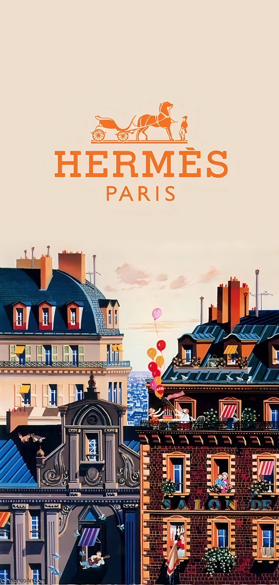 977x2048 Xquisite arts & Wallpaper ✨ on X: Hermes Paris wallpaper