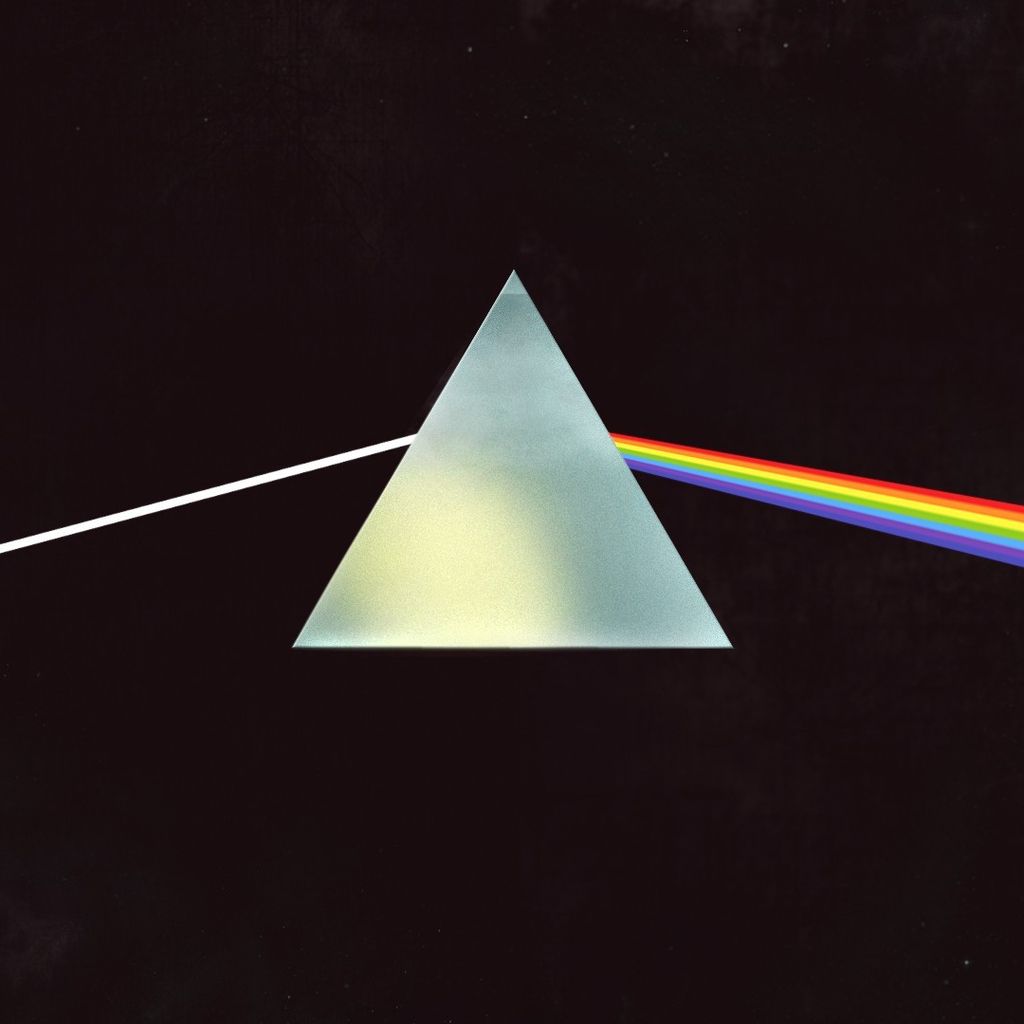 1024x1024 Download Pink Floyd Dark Side of the Moon Old Logo, Pink, Floyd, Dark, Side, Moon, Old, Logo Wallpaper in 1024x1024 Resolution
