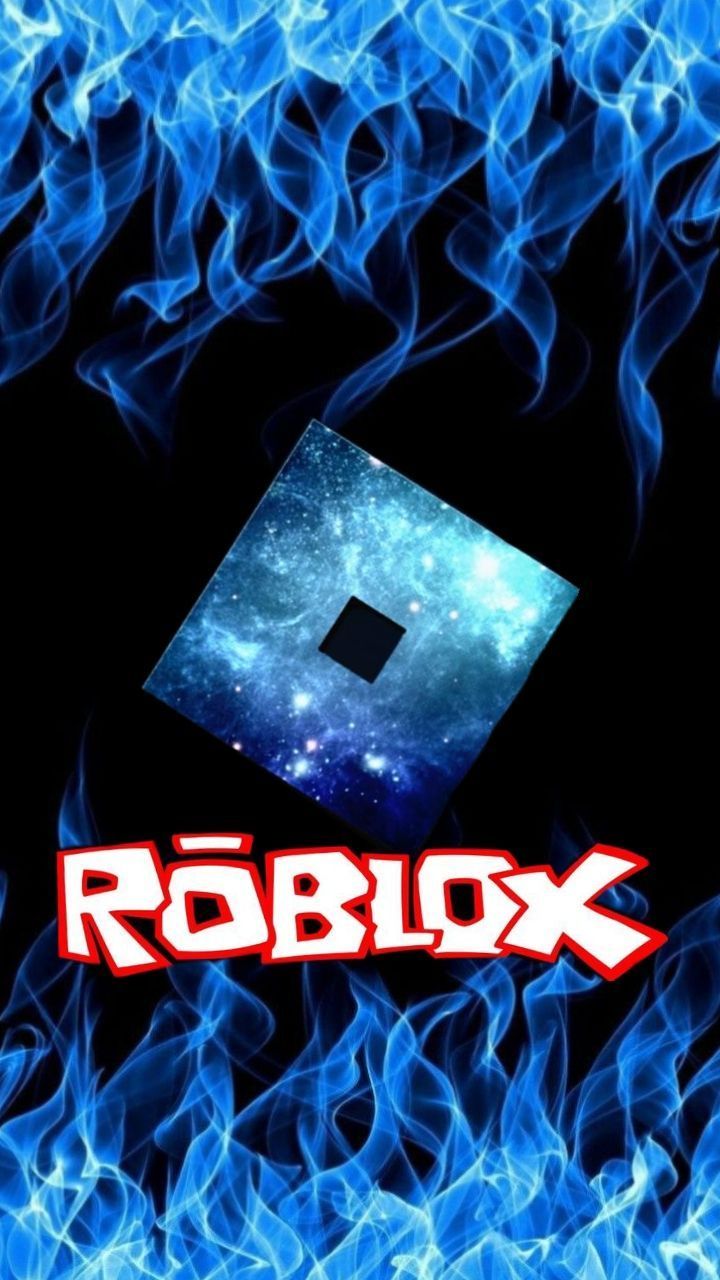 720x1280 Glowing roblox logo. Neon roblox logo, Roblox logo on blue background, Roblox giftcard codes