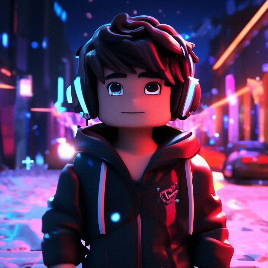 1024x1024 Art, roblox, neon, beauty, game, popularity, money, snow, boy