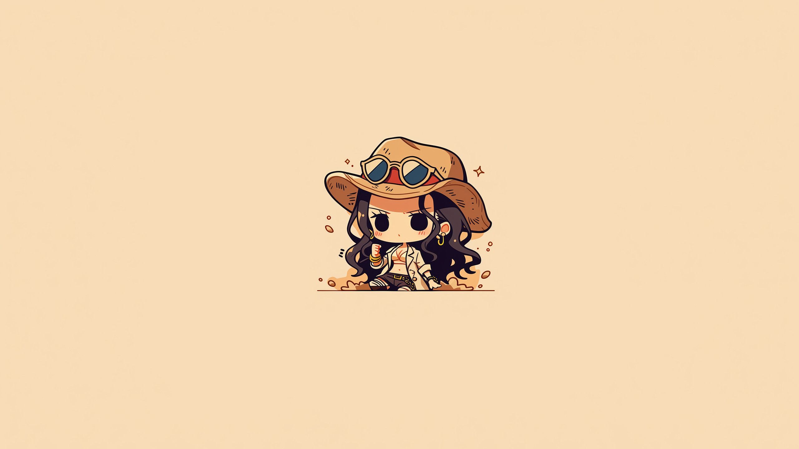 2560x1440 Nico Robin One Piece 4K Wallpaper PC HD Chibi