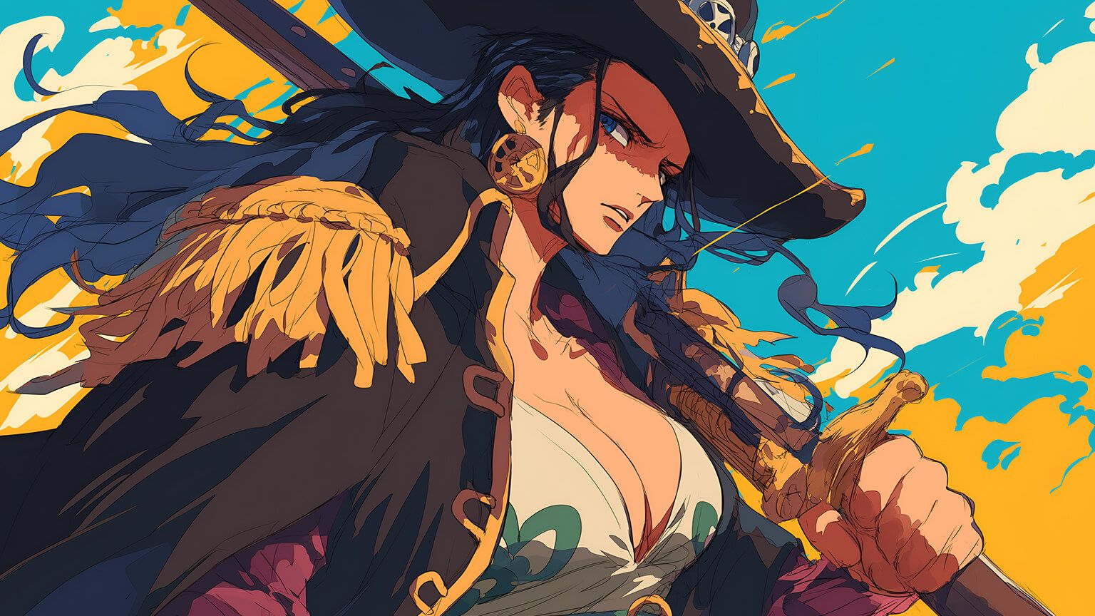 1536x864 One Piece Nico Robin Desktop Wallpaper Piece 4K Wallpaper