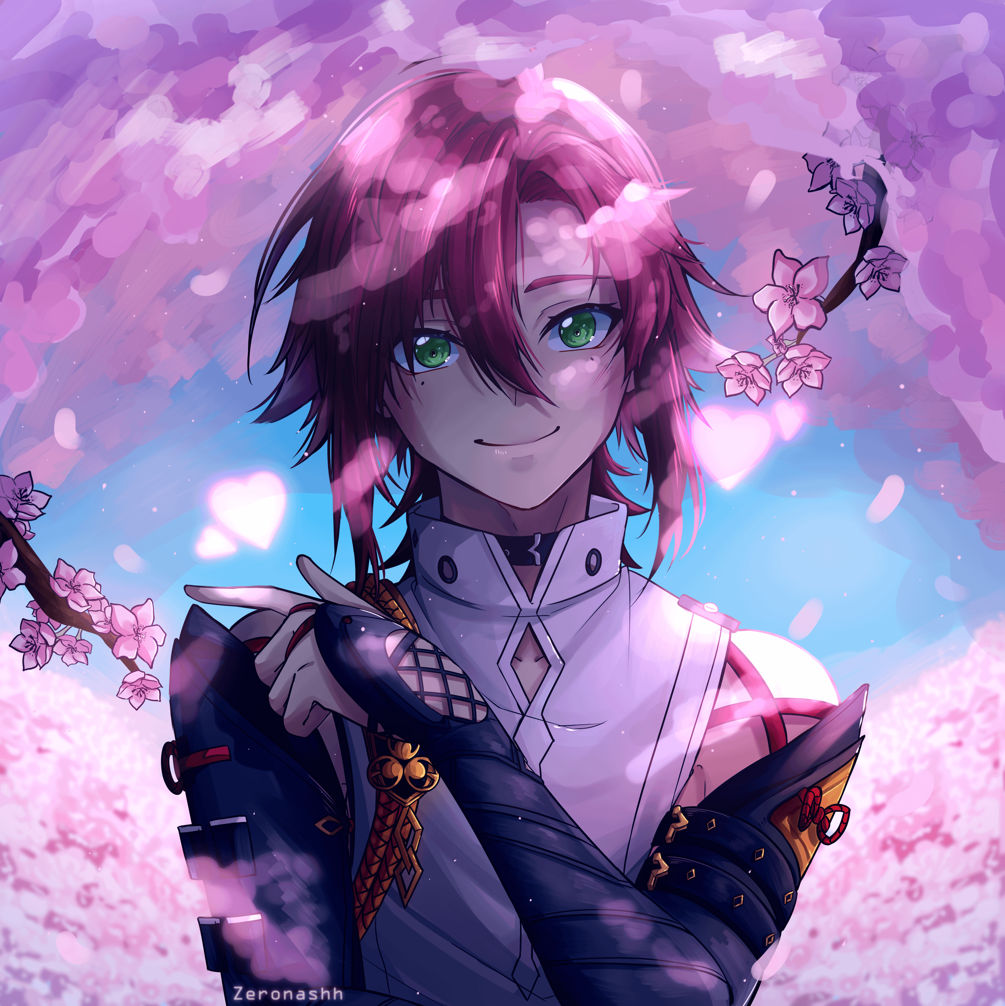 3500x3505 Sharing My First Attempt At Drawing Shikanoin Heizou! : R Genshin_Impact