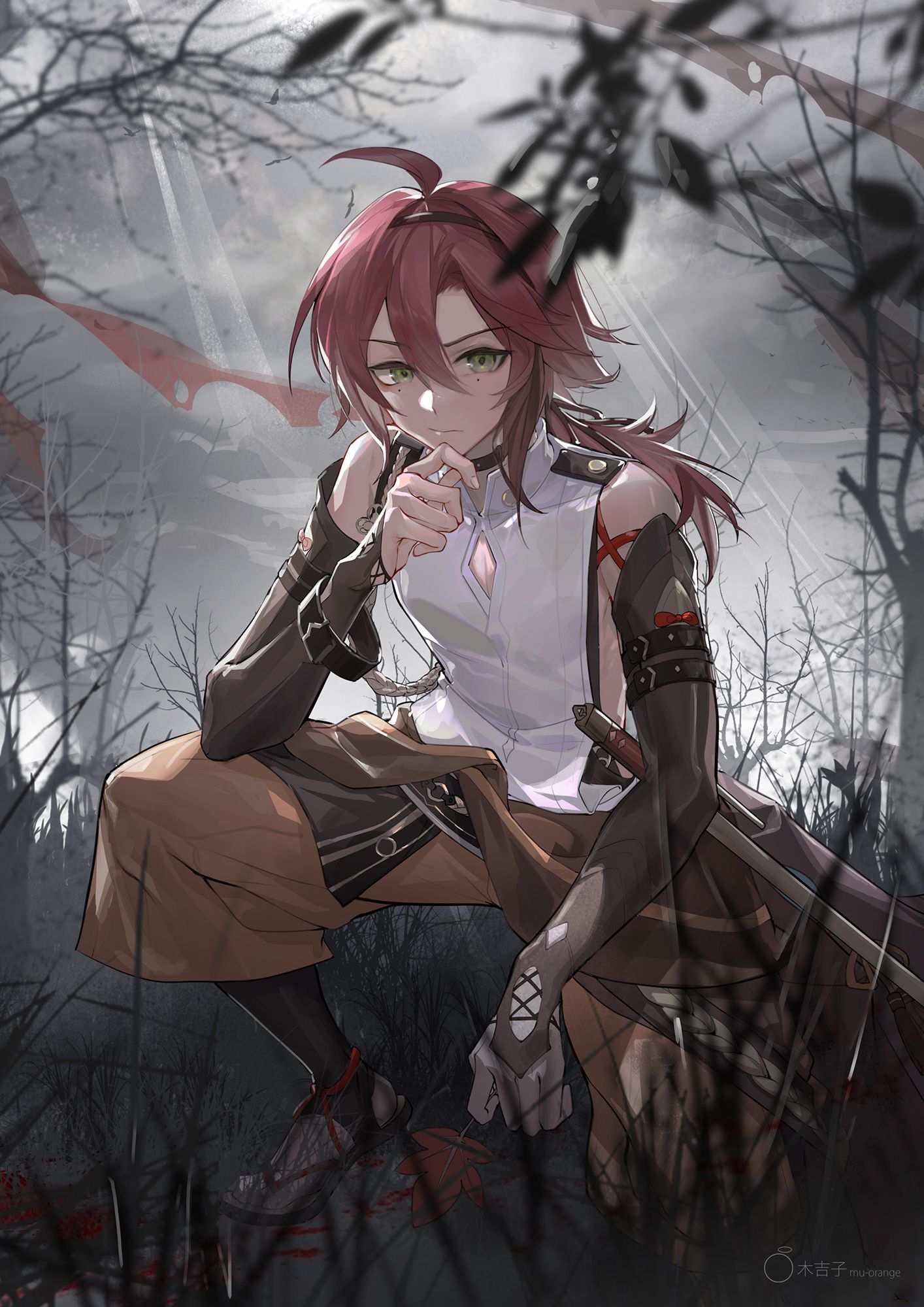 1414x2000 Shikanoin Heizou Wallpaper