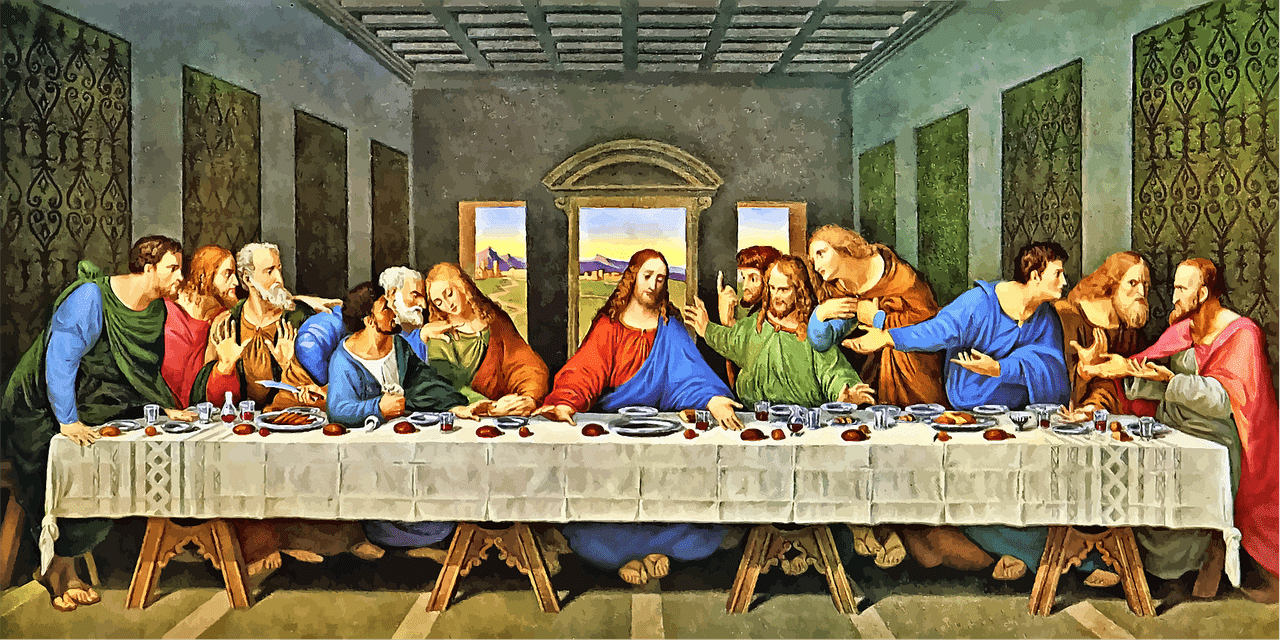 1280x640 Free Last Supper & Jesus Image