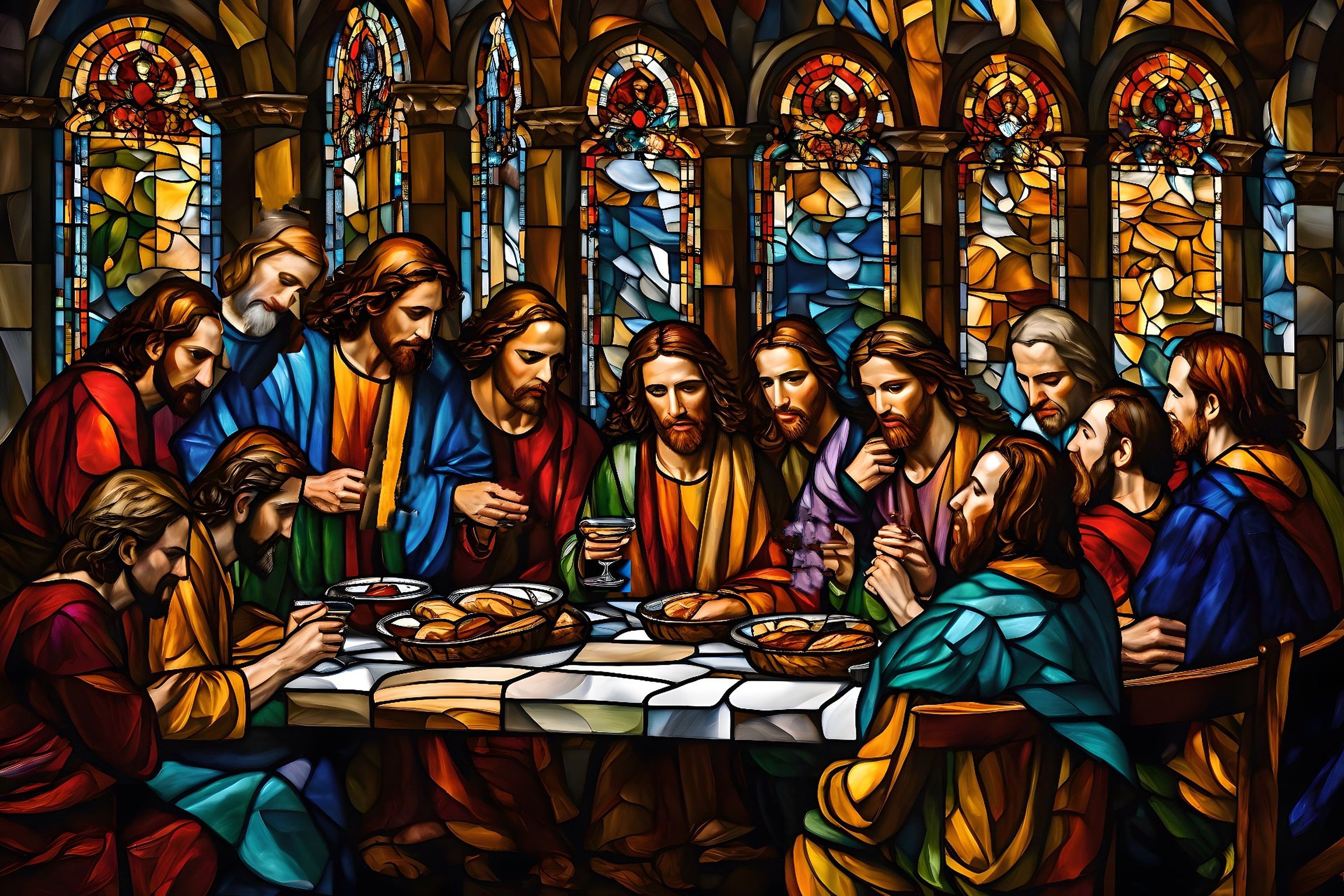 3000x2000 The Last Supper: A Masterpiece of Faith