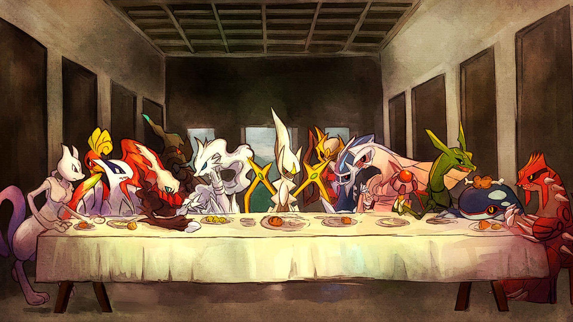 1920x1080 The Last Supper of Pokémon Wallpaperx1080