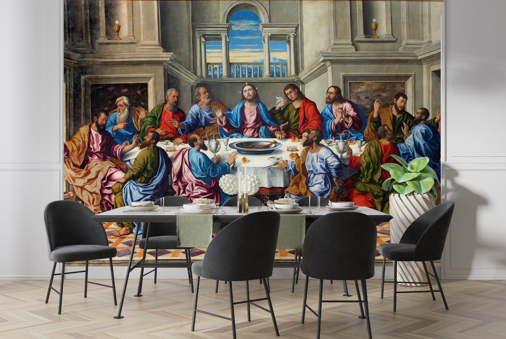 2000x1340 Santacroce Last Supper Wallpaper Wall Mural