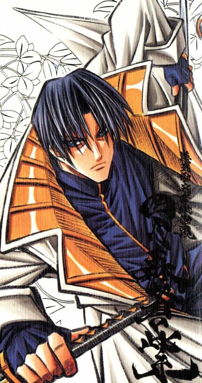 673x1277 Shinomori Aoshi Wallpaper