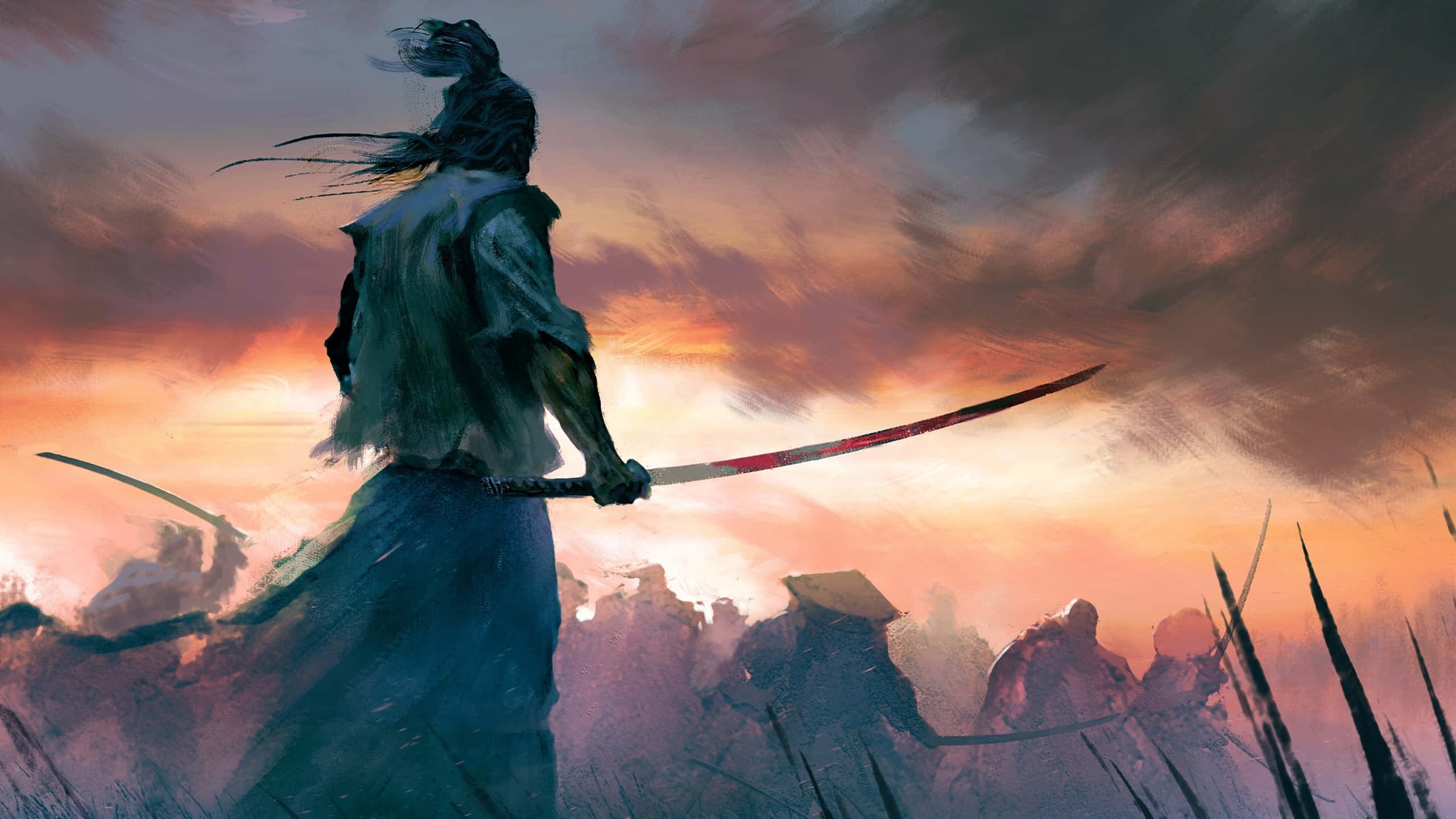 2560x1440 Download The Pathfinder of the Sword Background