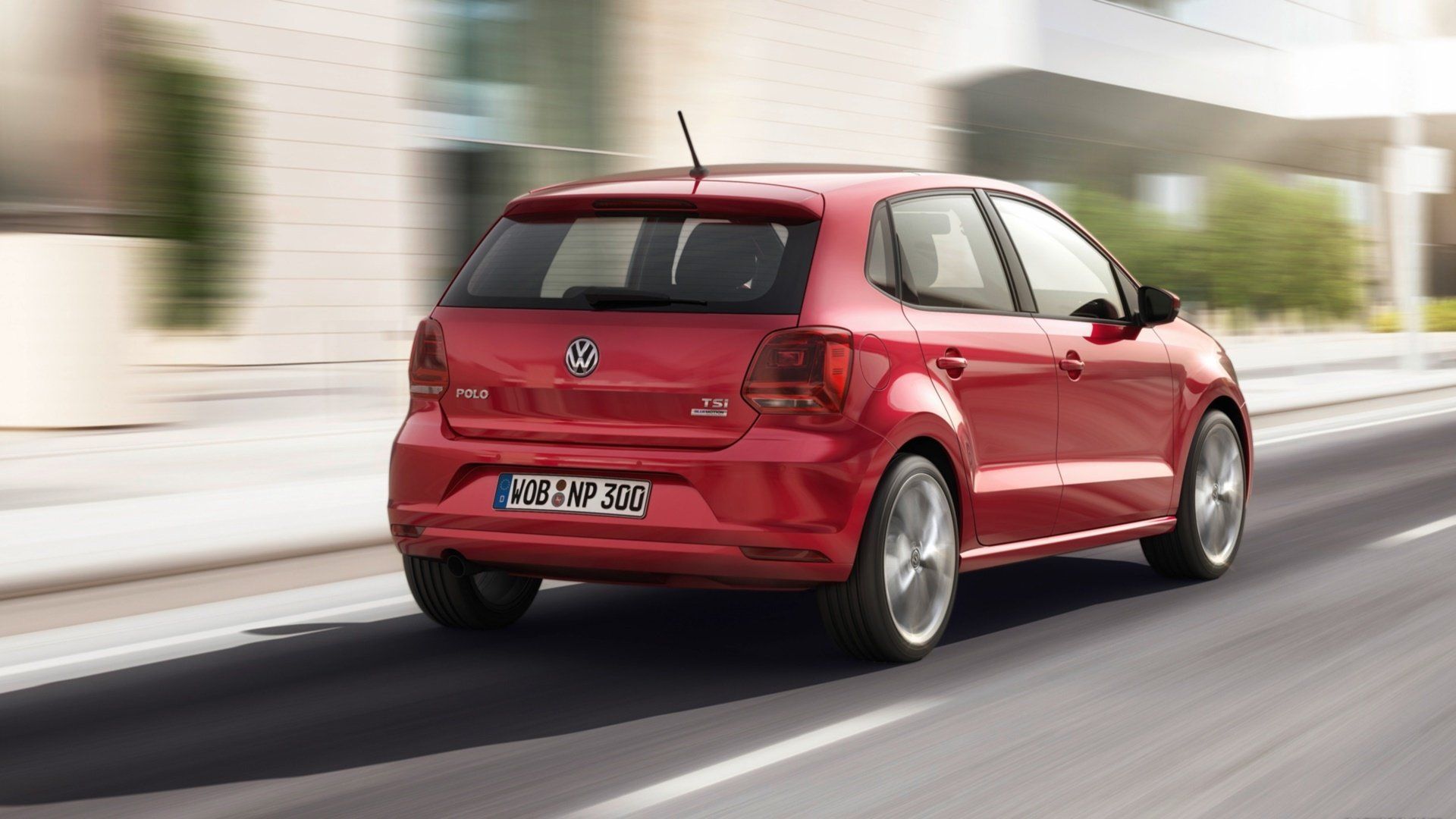 1920x1080 HD Wallpaper: Sleek Volkswagen Polo in Motionx1080