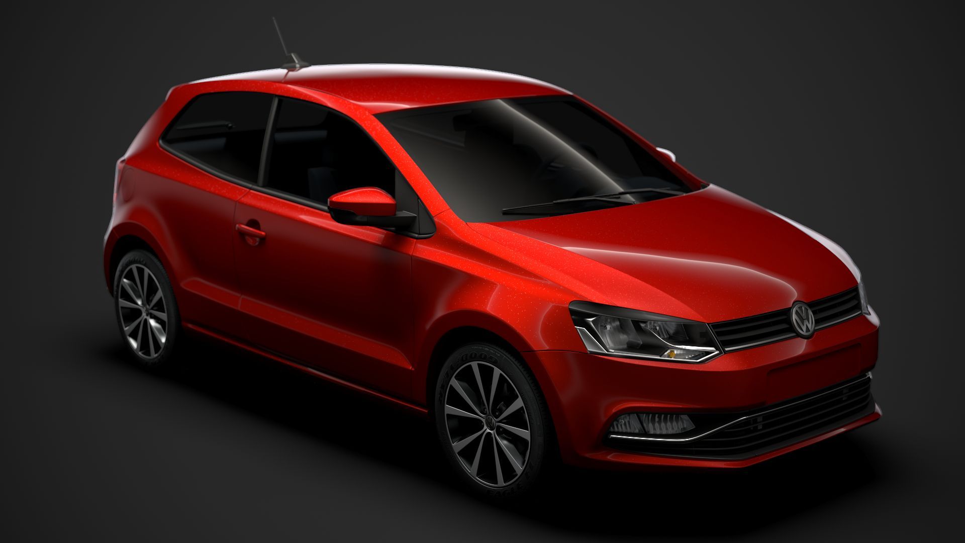1920x1080 Volkswagen Polo TSI 5d Typ6C 2017 3D Model $129 - .ma .3Dm .3Ds .c4d .fbx .lwo .max .obj .xsi