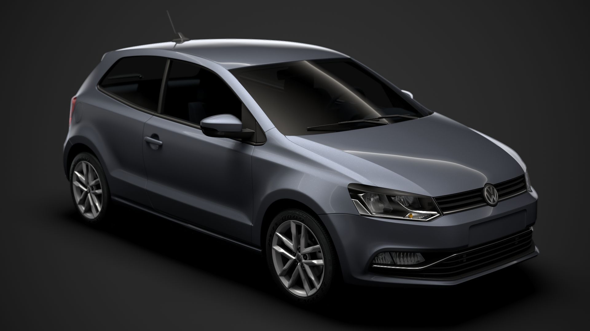 1920x1080 Volkswagen Polo TSI 5d Typ6C 2017 3D Model $129 - .ma .3Dm .3Ds .c4d .fbx .lwo .max .obj .xsi