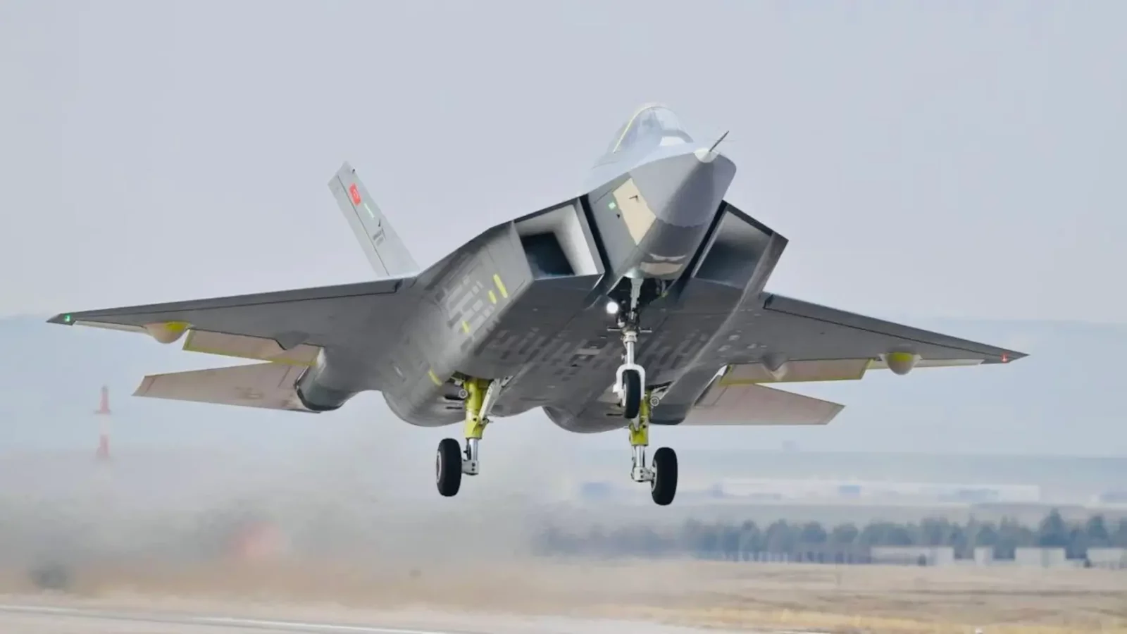 1600x900 Türkiye's 5th Generation National Combat Aircraft KAAN Takes to the Skies