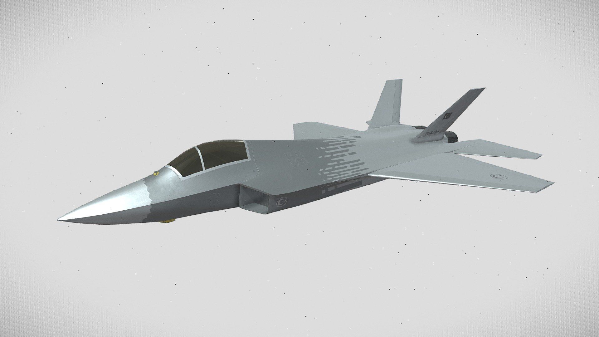 1920x1080 Turkish Aerospace KAAN model by Cem Gürbüz [5cd31ee]