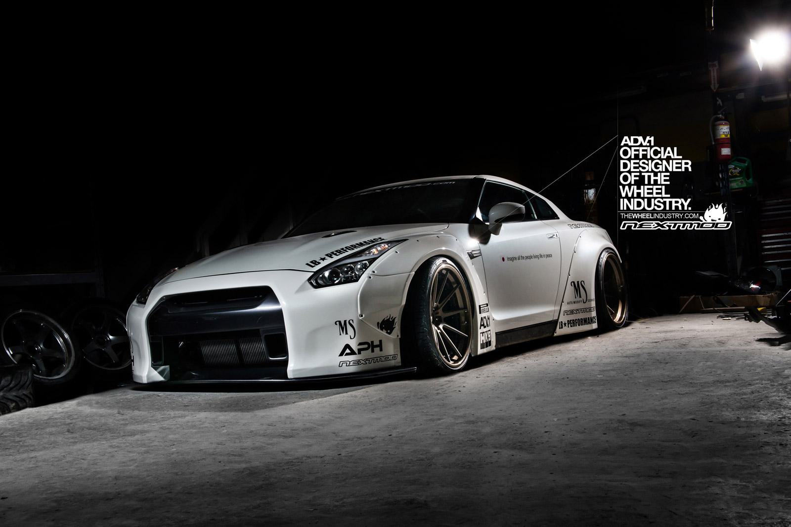 1600x1068 Liberty Walk Nissan GTR Track Spec SL Series. ADV.1 Wheels