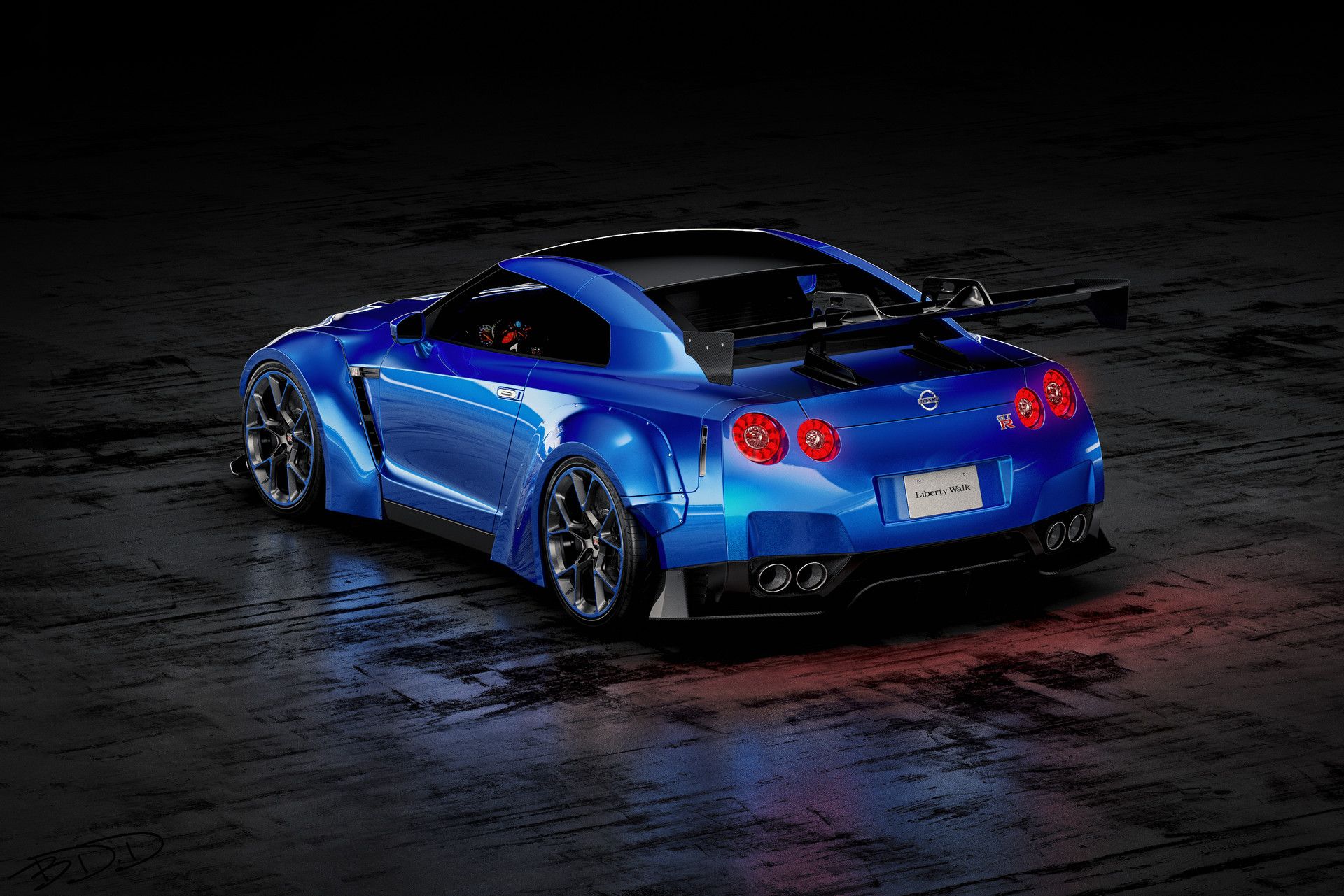 1920x1281 Ben Dulieu GTR Liberty Walk Edition In Studio Style Lighting