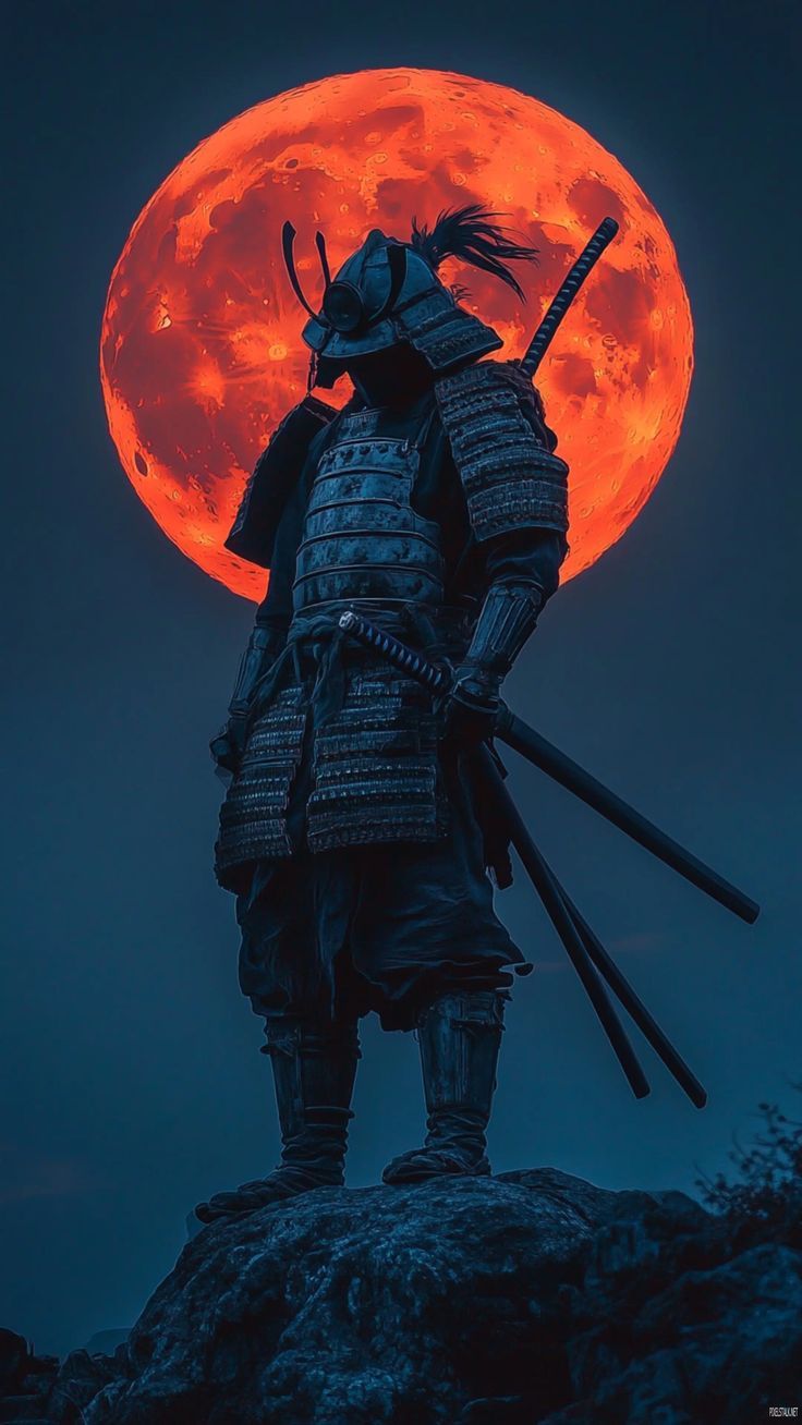736x1308 Japanese Samurai Wallpaper