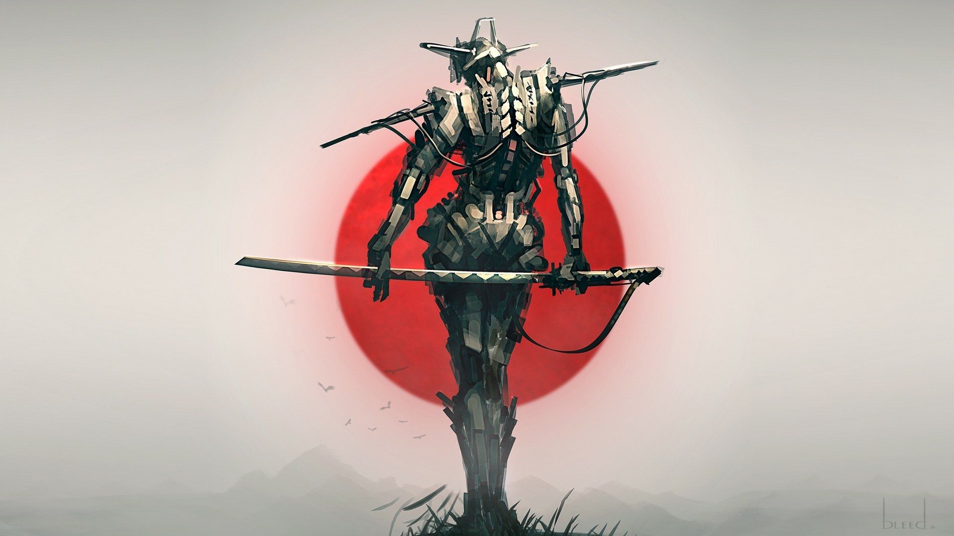 1920x1080 Legend of the Cyber Samurai: Fantasy HD Wallpaperx1080